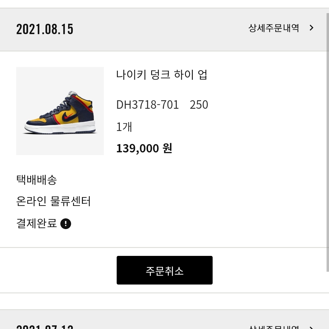 (W) Nike Dunk High Up Varsity Maize 착용 스타일