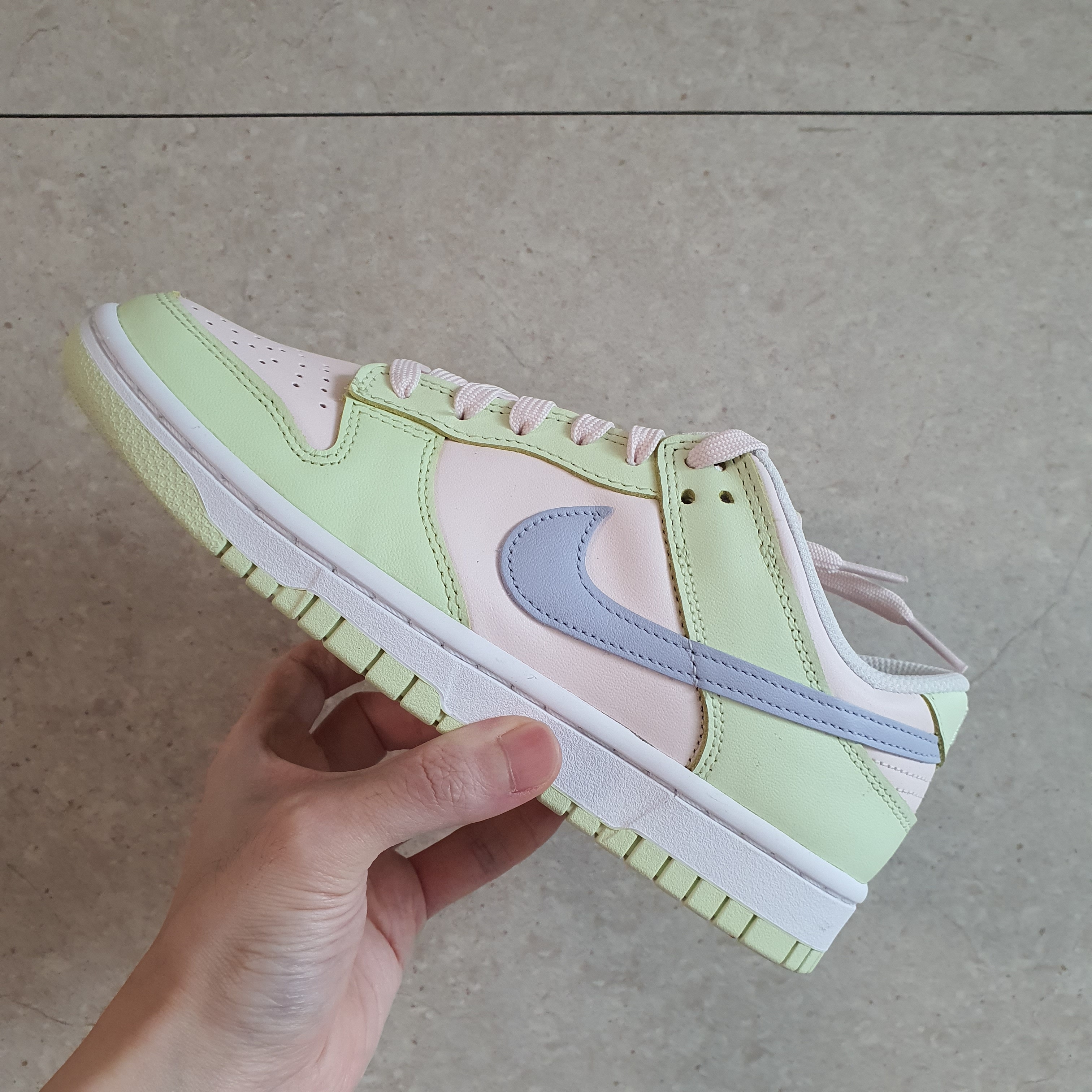 (W) Nike Dunk Low Light Soft Pink 착용 스타일