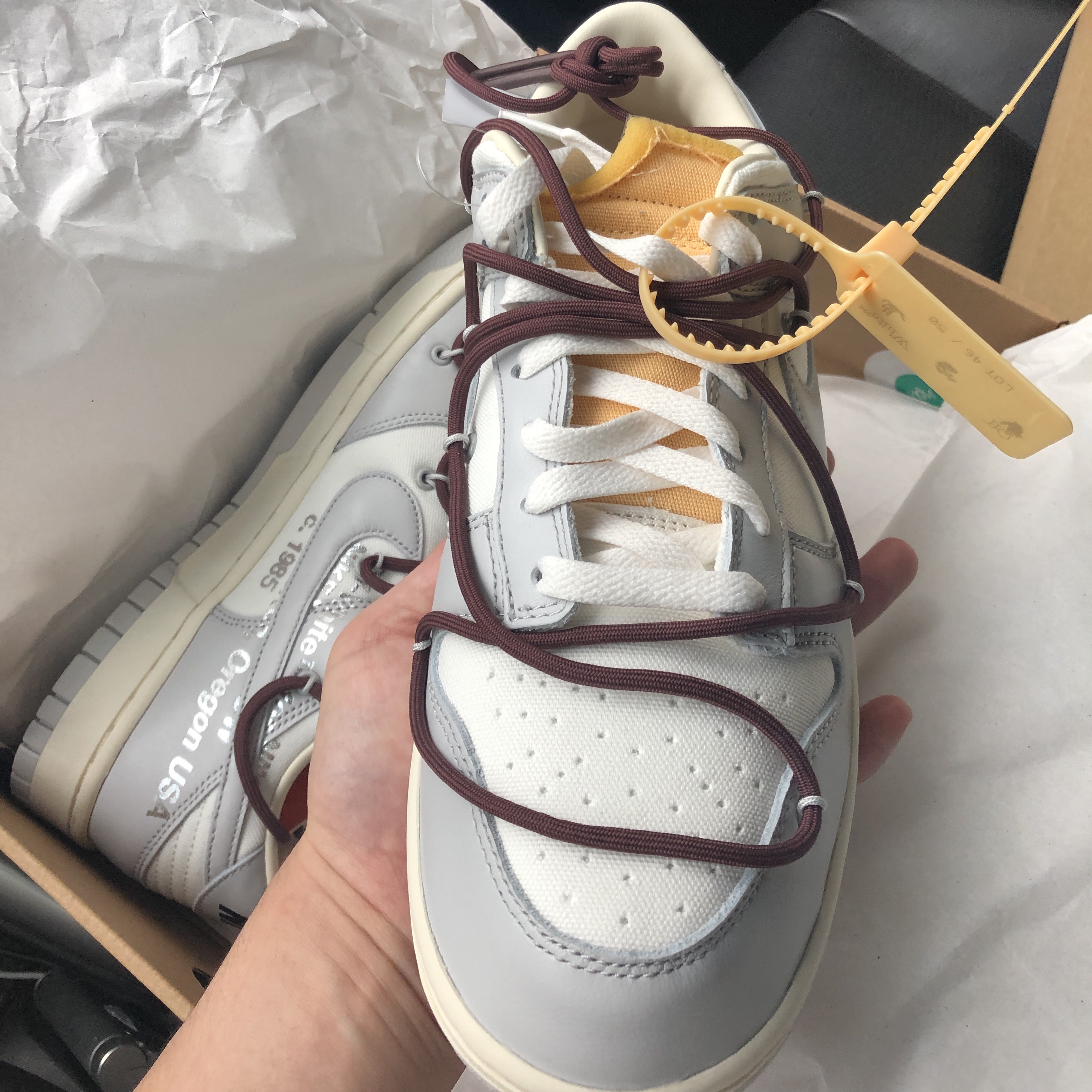 Nike x Off-White Dunk Low The 50 - Lot 46 착용 스타일 - 2
