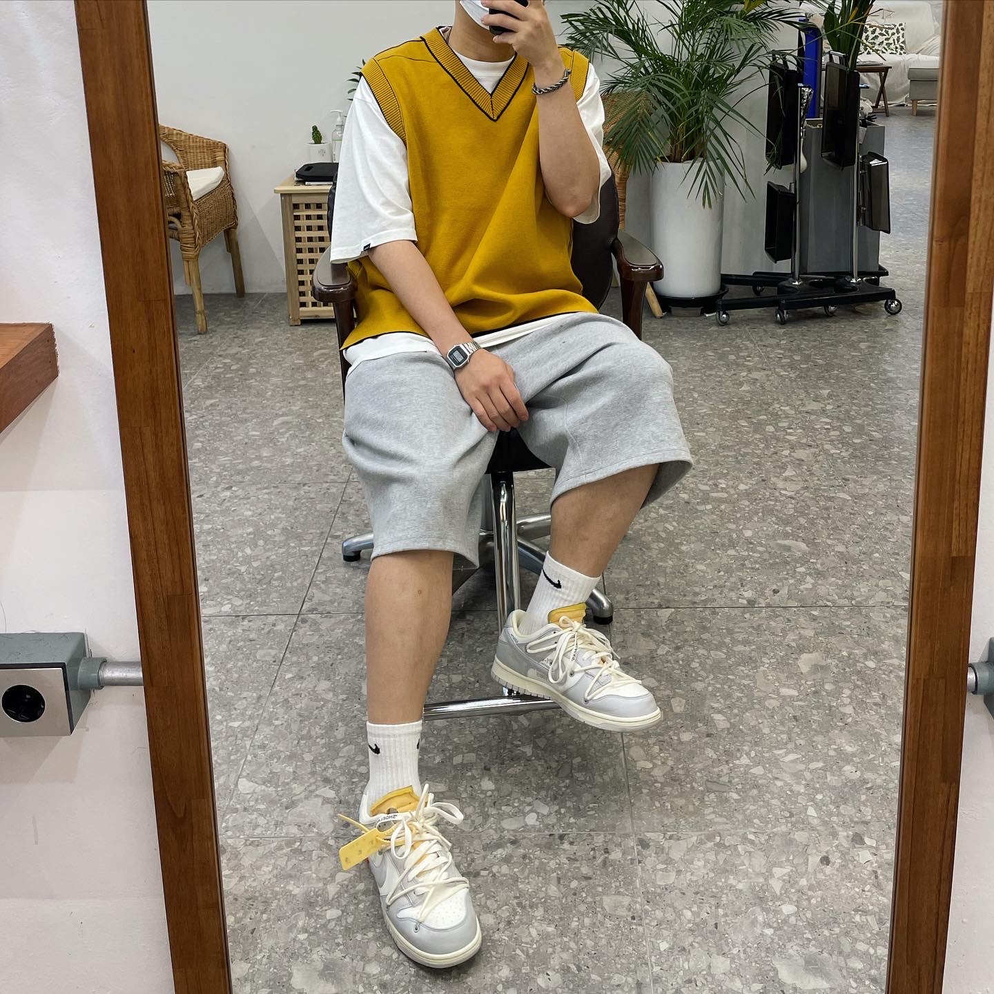Nike x Off-White Dunk Low The 50 - Lot 46 착용 스타일 - 2