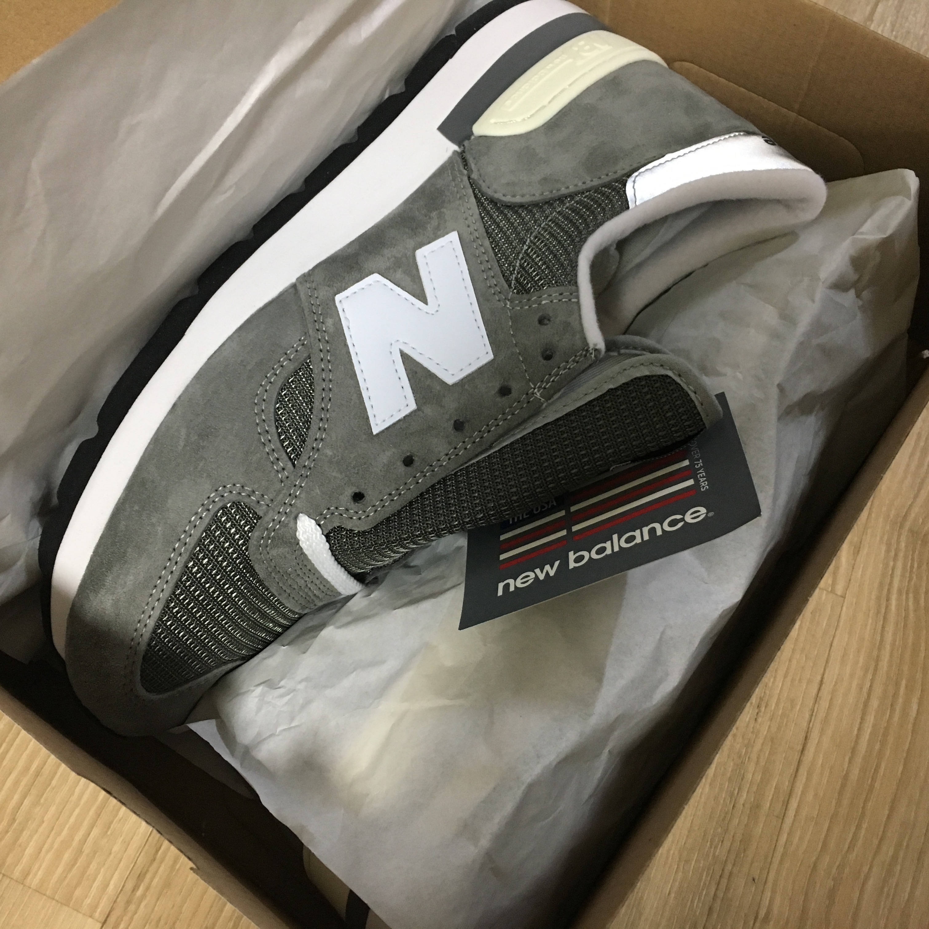 New Balance 990 Made in USA Grey 착용 스타일