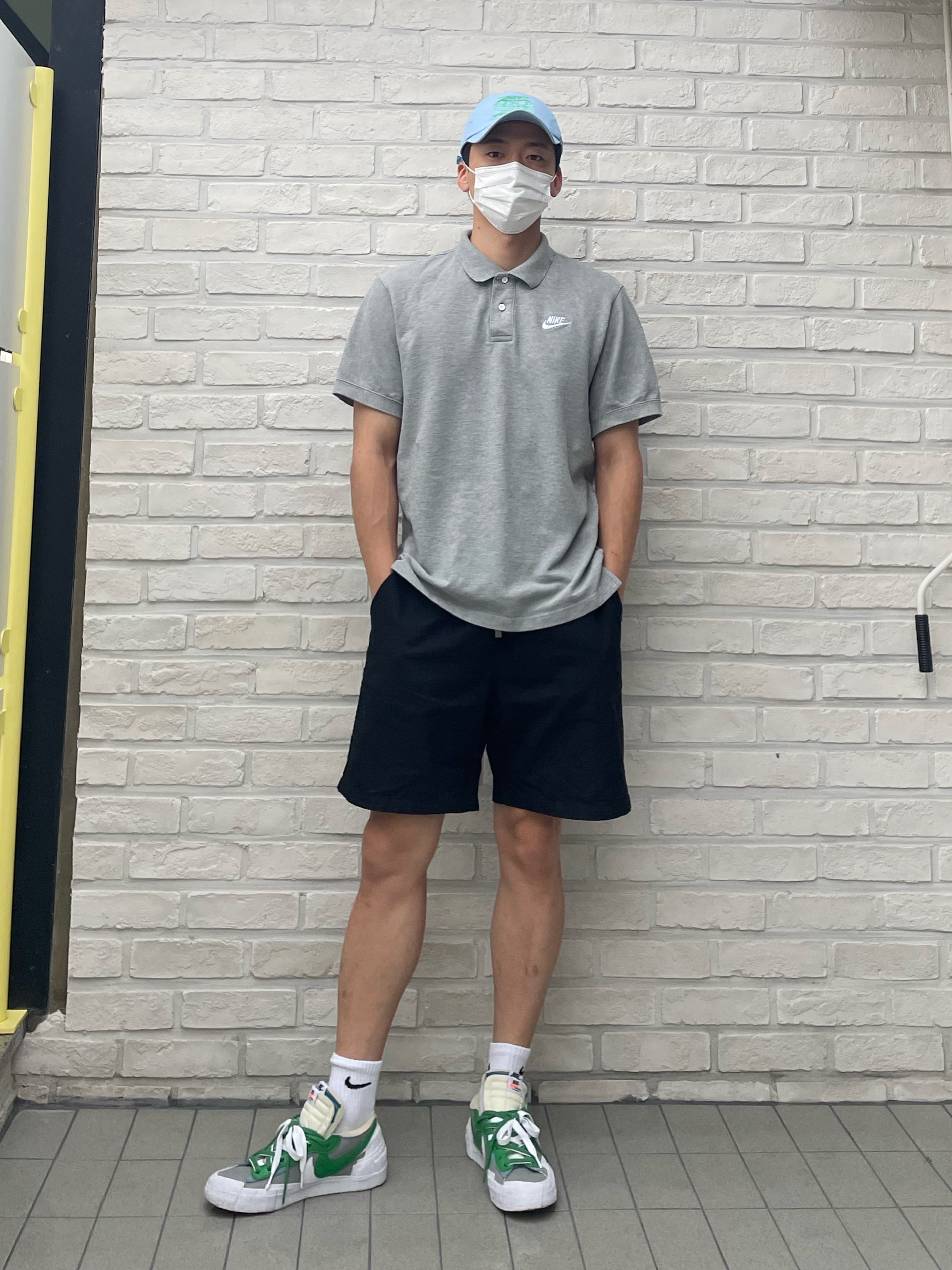 Nike x Sacai Blazer Low Classic Green 착용 스타일