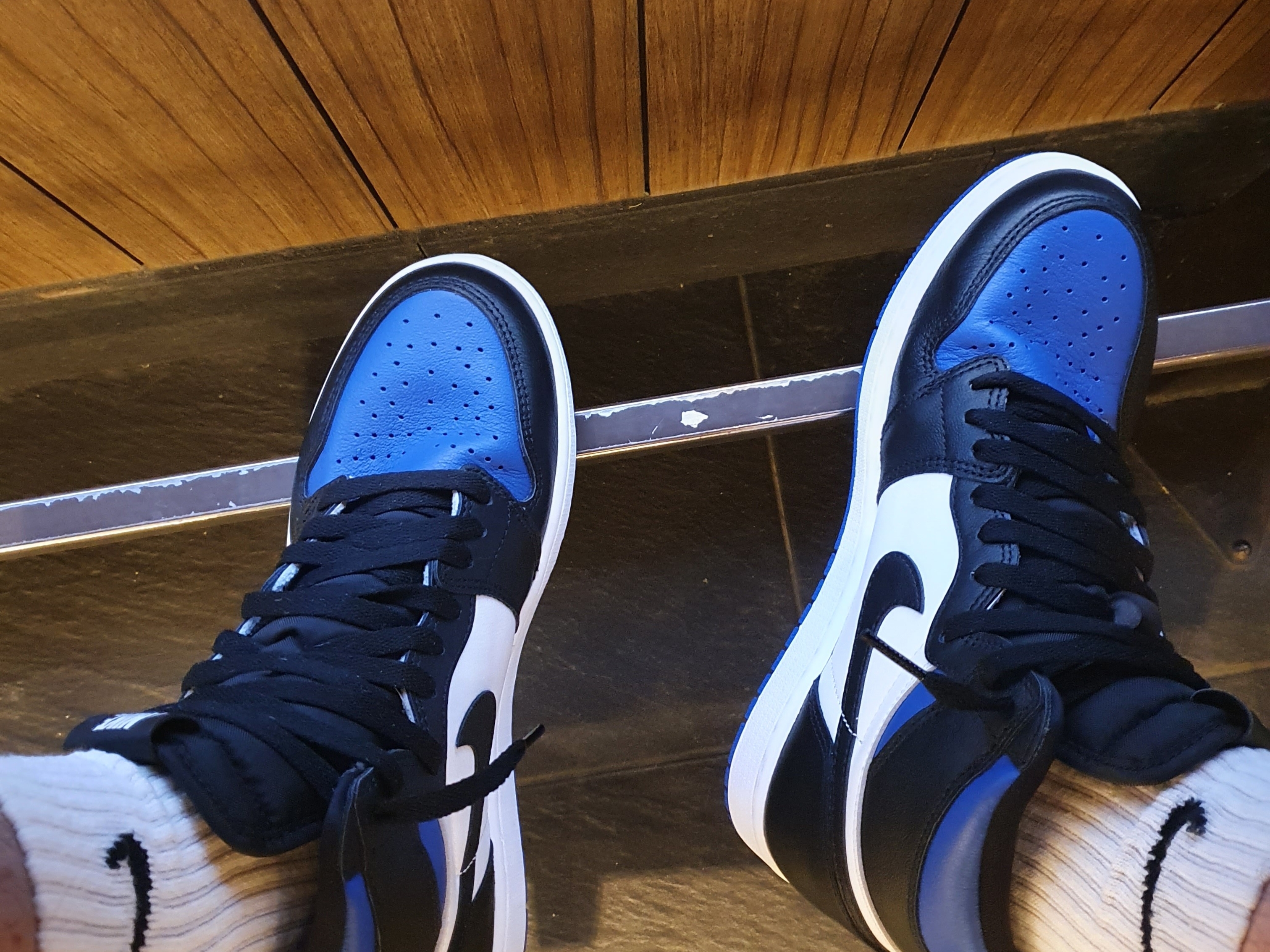 Jordan 1 Retro High OG University Blue, Jordan 1 Retro High OG Royal Toe 착용 스타일 - 2