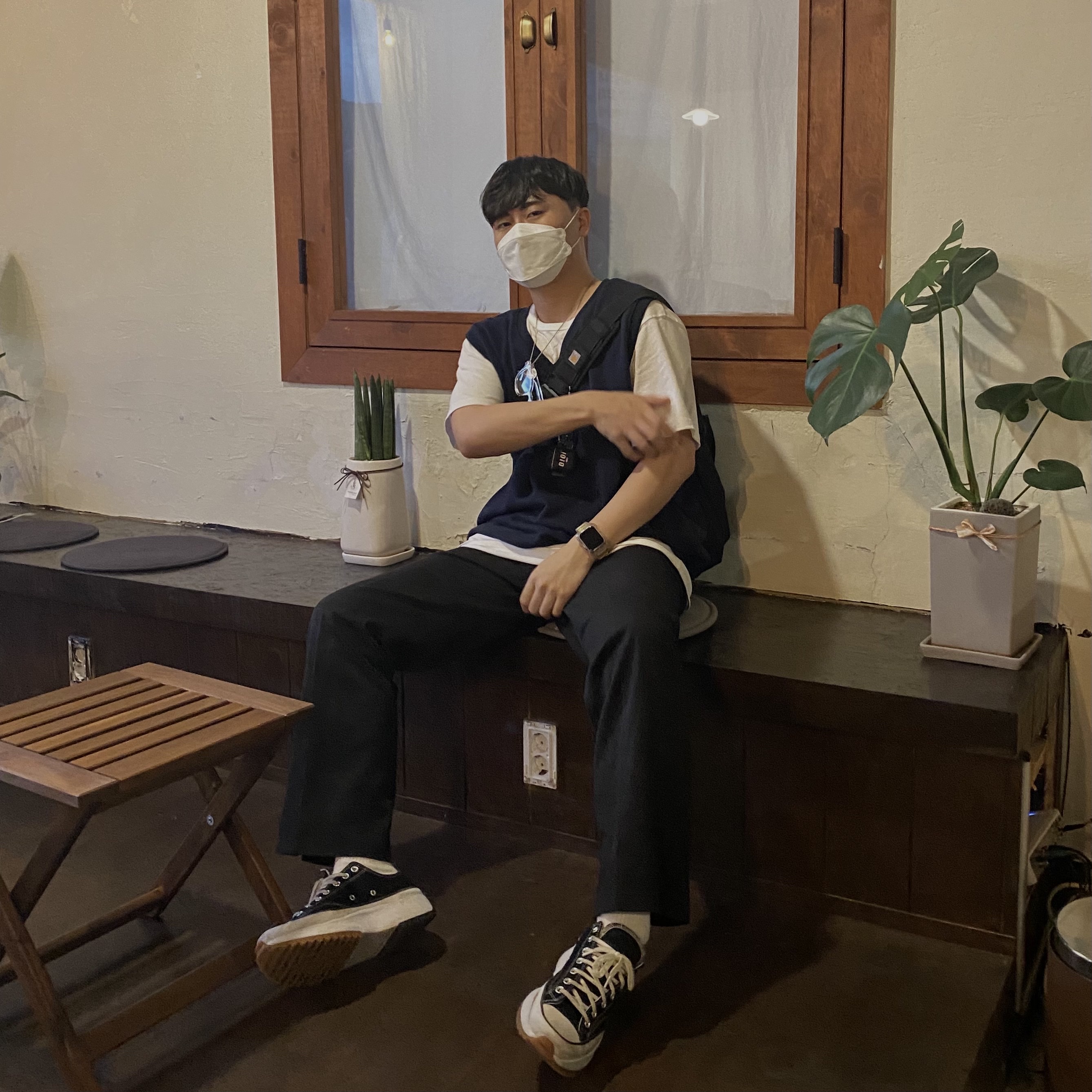 Converse Run Star Hike Low Black 착용 스타일