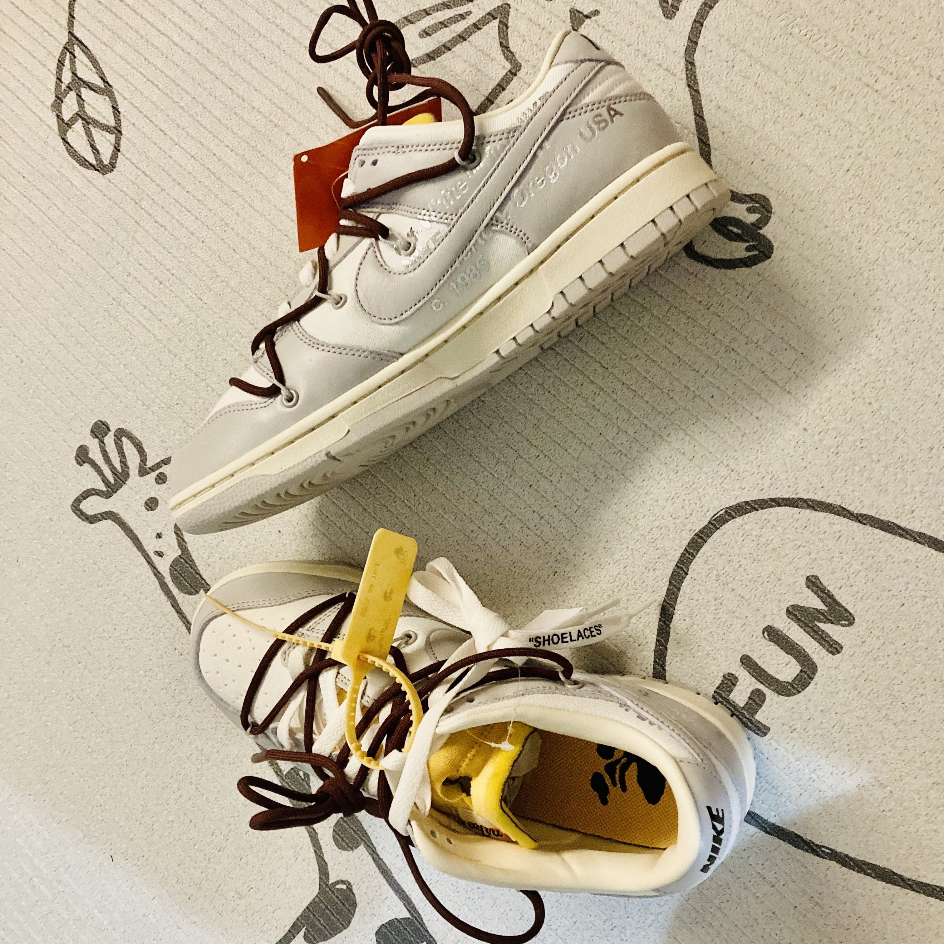 Nike x Off-White Dunk Low The 50 - Lot 46 착용 스타일 - 2