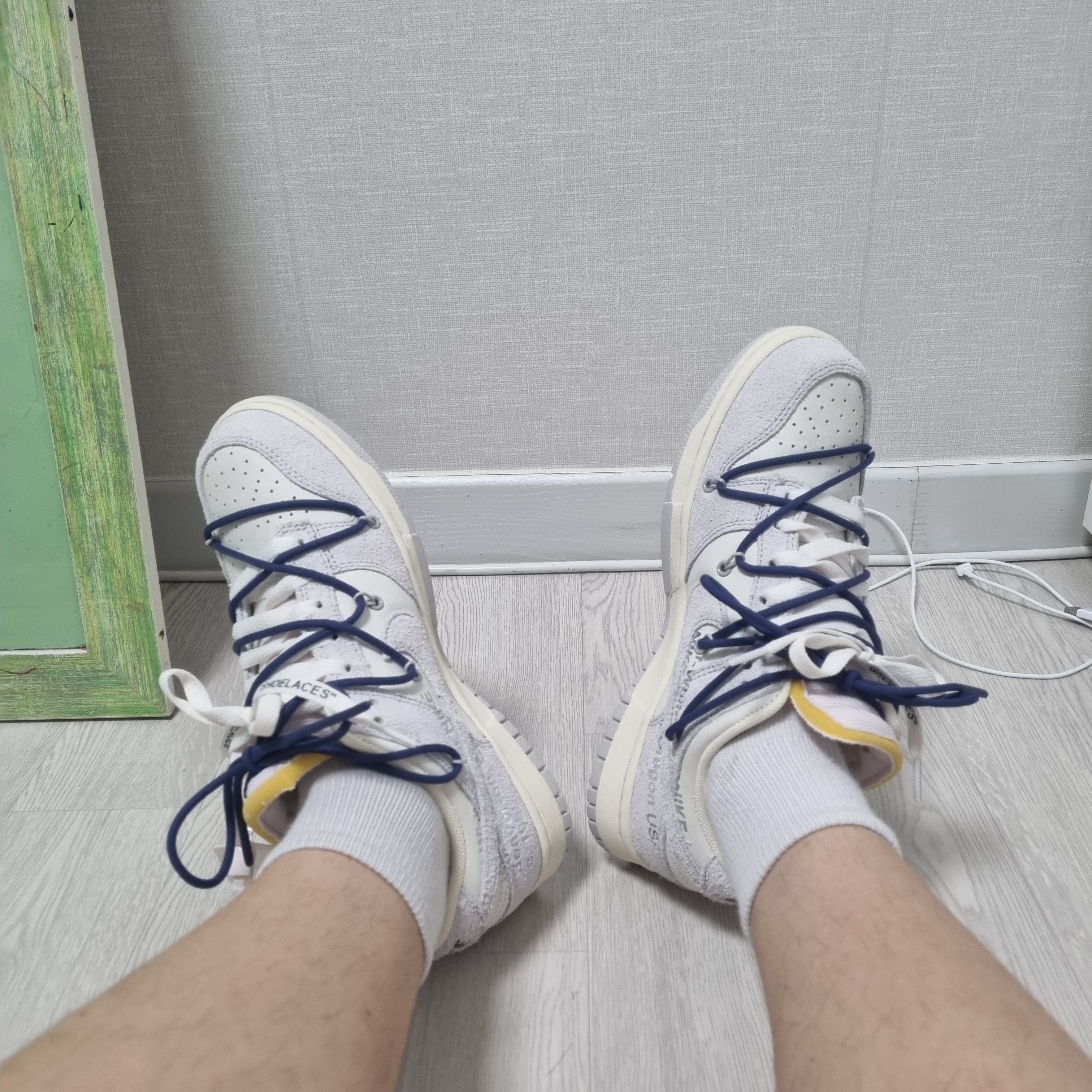 Nike x Off-White Dunk Low The 50 - Lot 18 착용 스타일