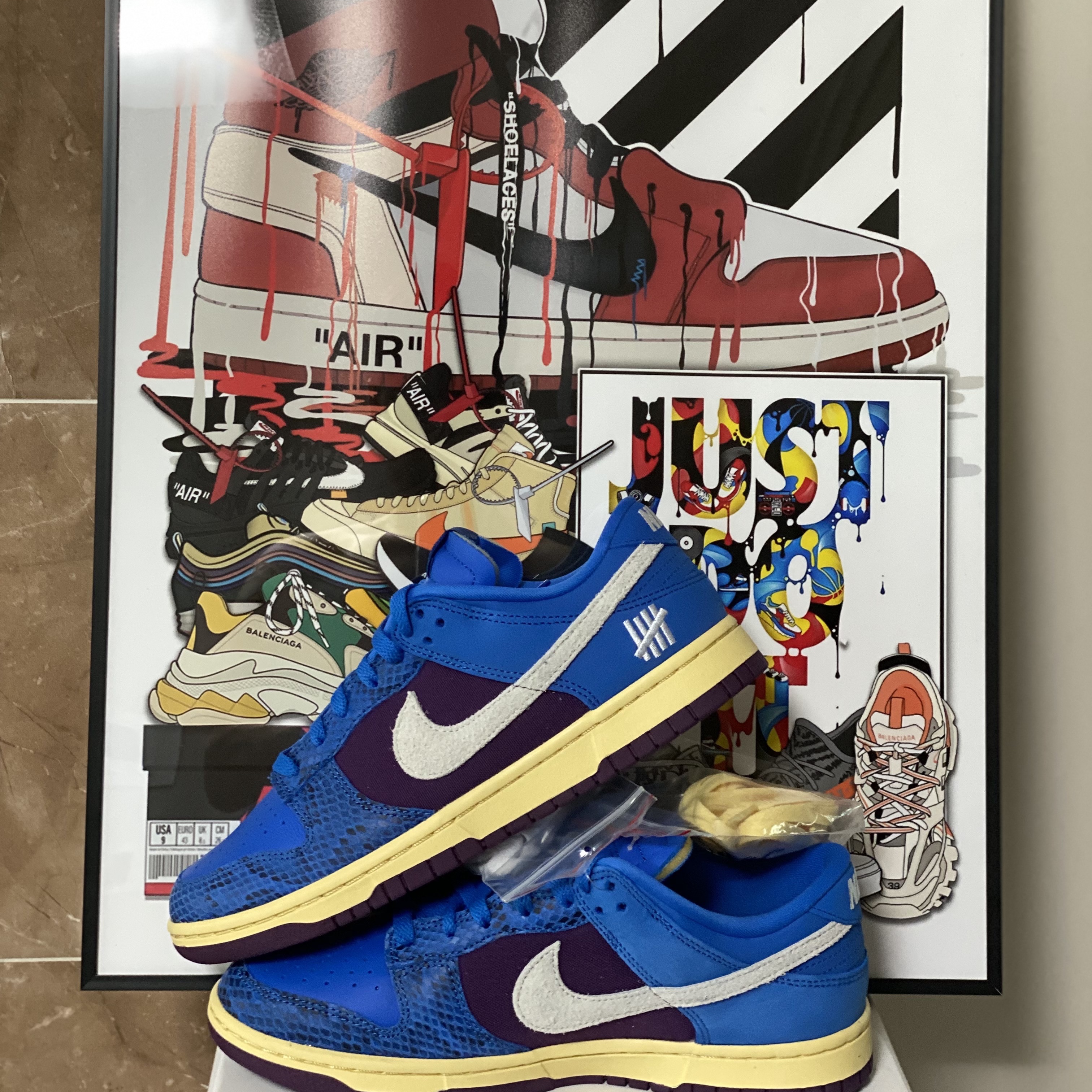 Nike x Undefeated Dunk Low SP 5 On It 착용 스타일 - 2
