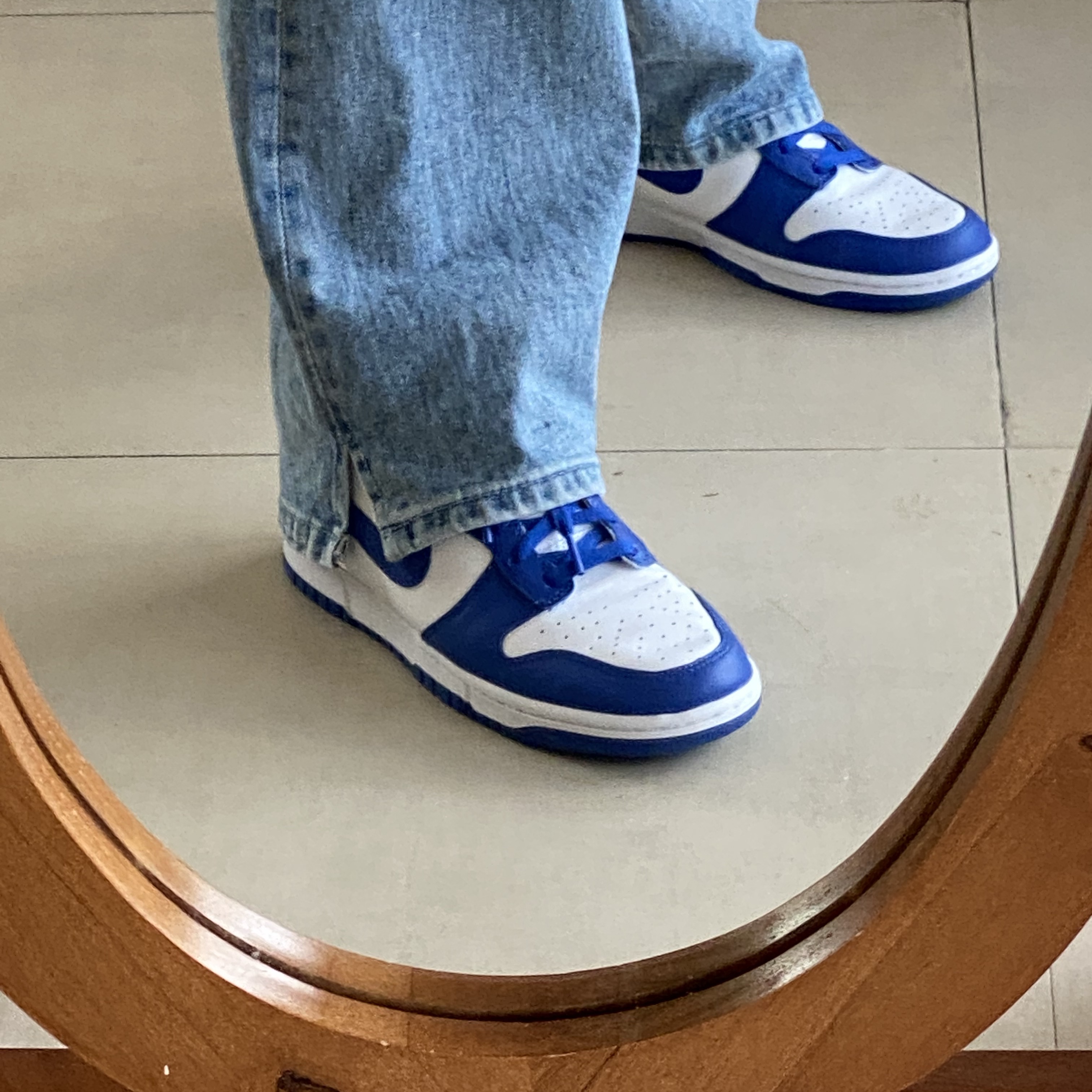Nike Dunk High Retro Game Royal 착용 스타일 - 2