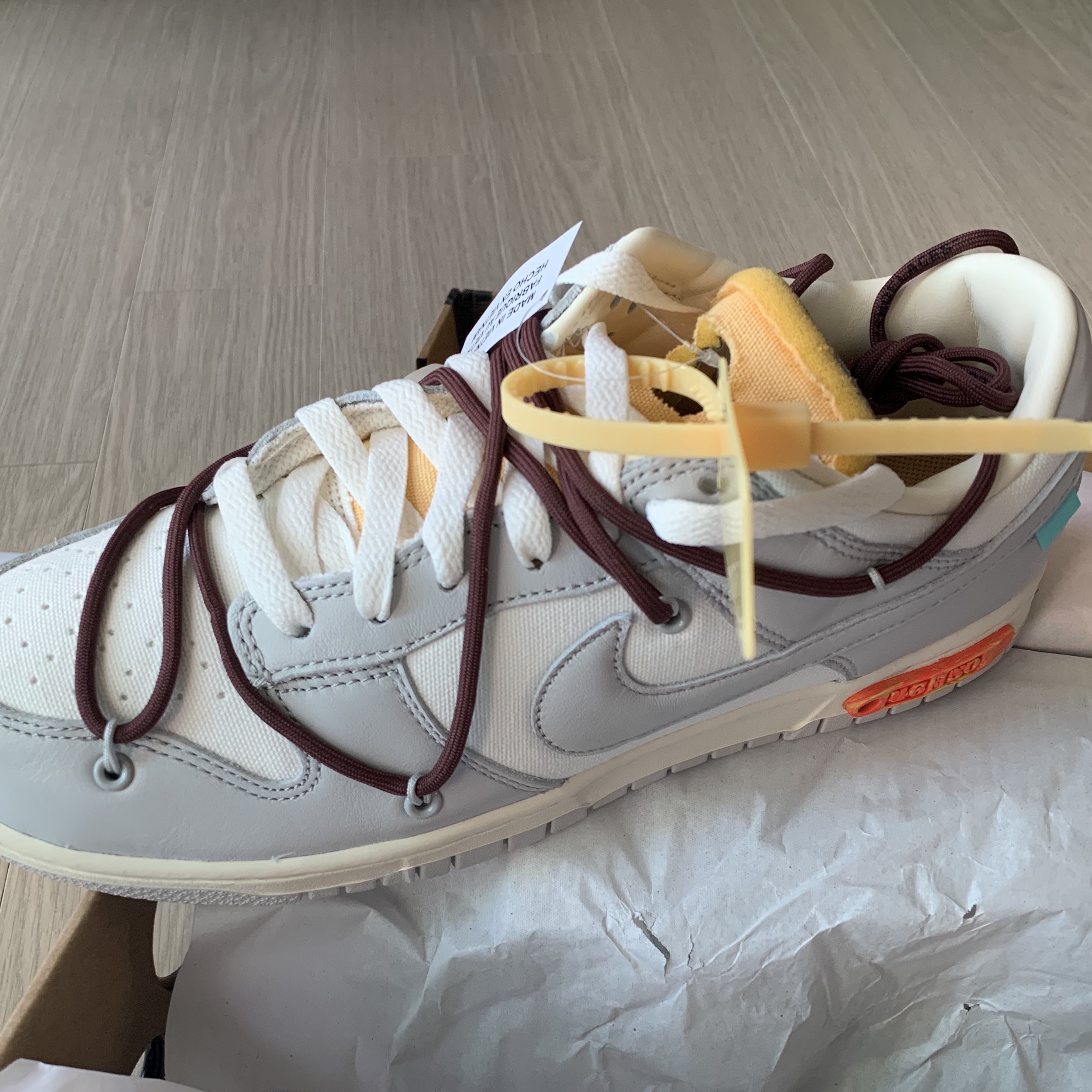 Nike x Off-White Dunk Low The 50 - Lot 46 착용 스타일