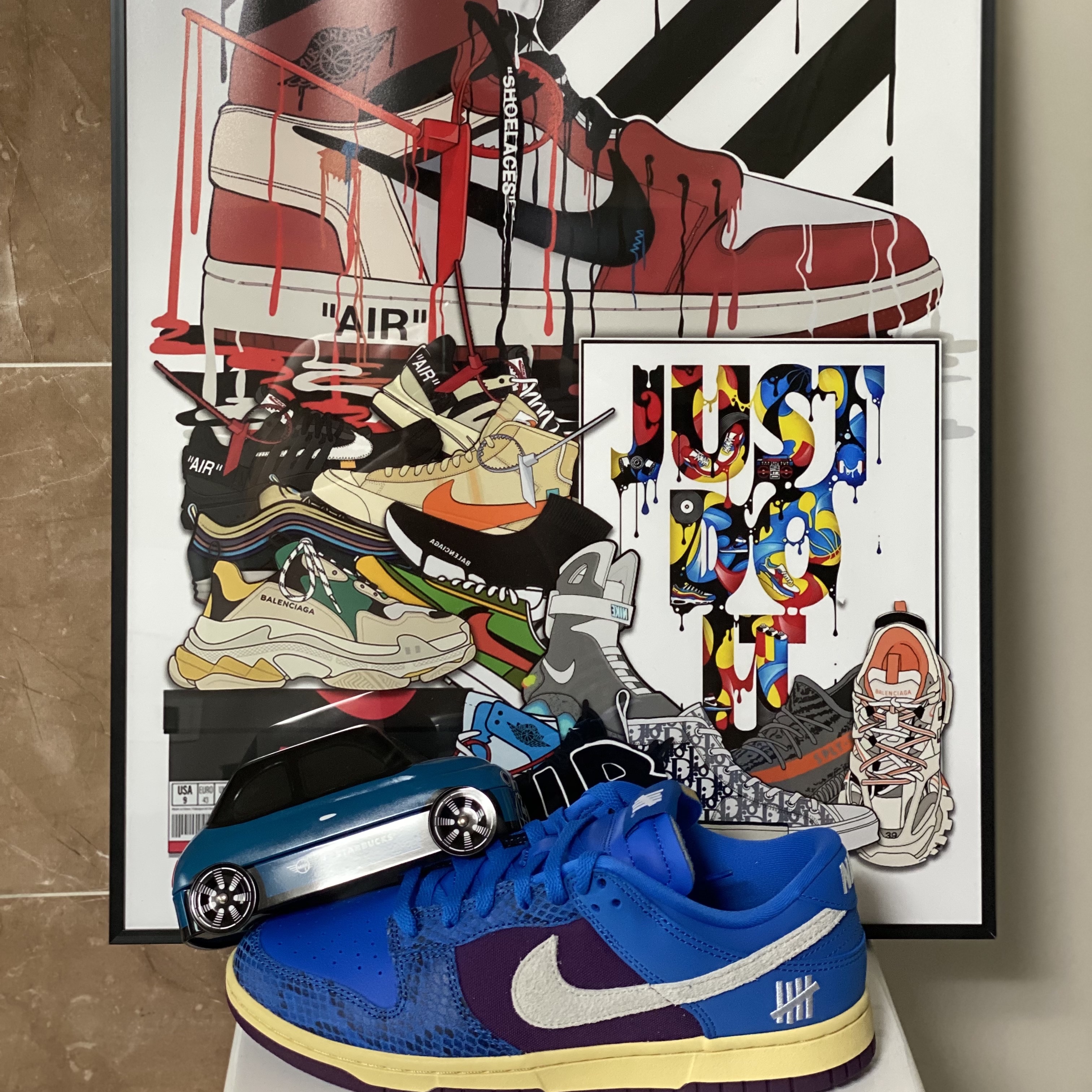 Nike x Undefeated Dunk Low SP 5 On It 착용 스타일 - 1