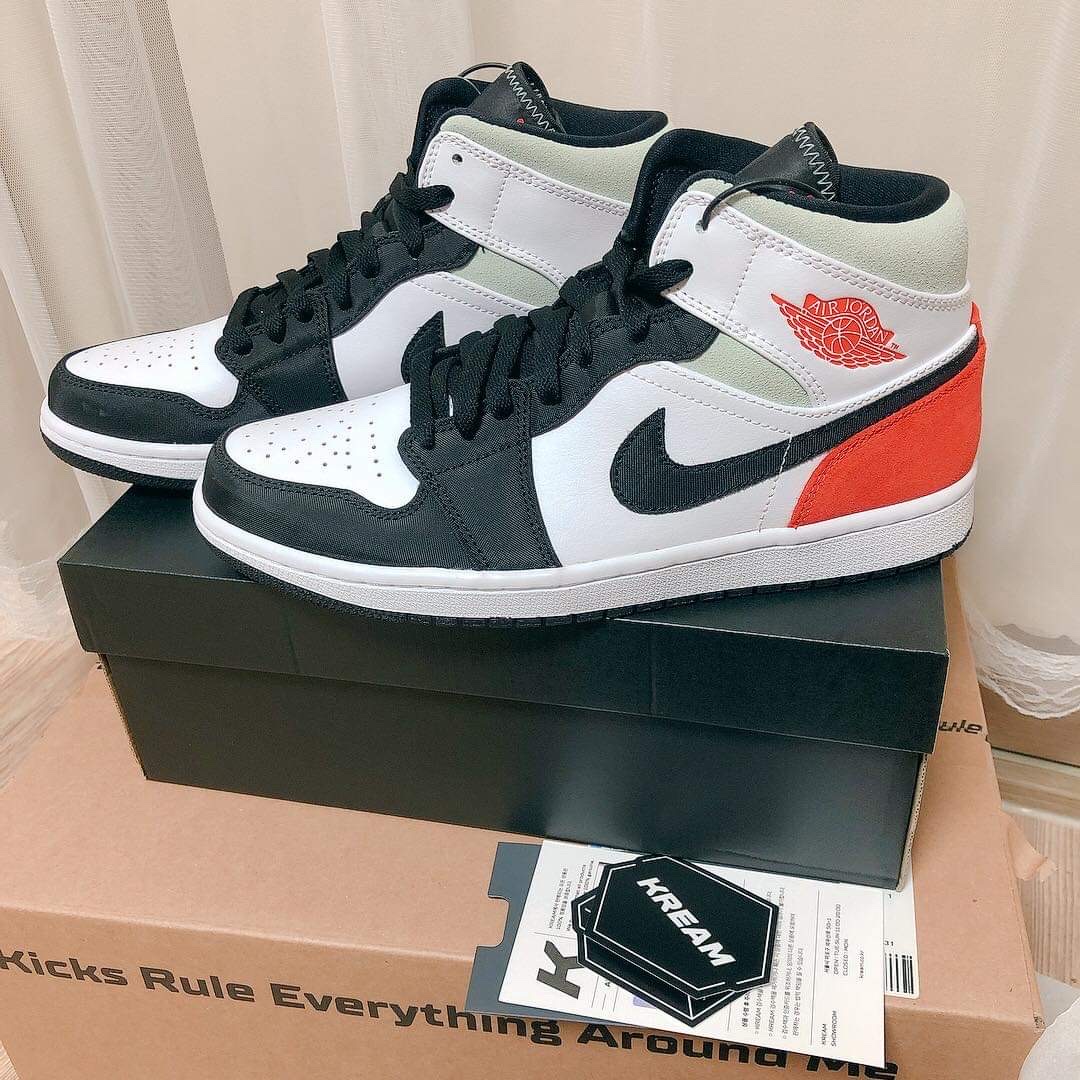 Jordan 1 Mid SE Track Red 착용 스타일