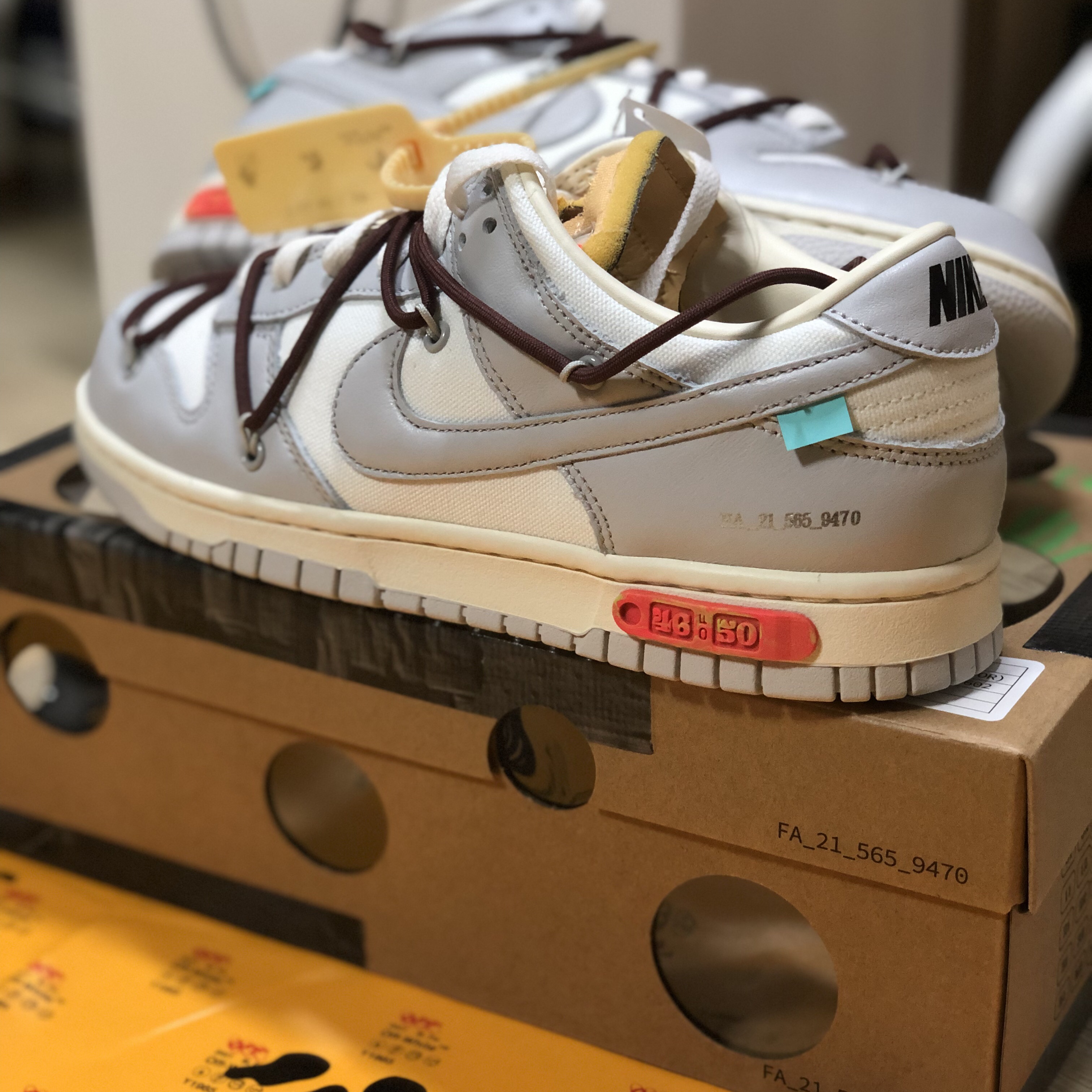 Nike x Off-White Dunk Low The 50 - Lot 46 착용 스타일