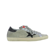Golden Goose Superstar Sand Silver Black Heel Tab Sneakers