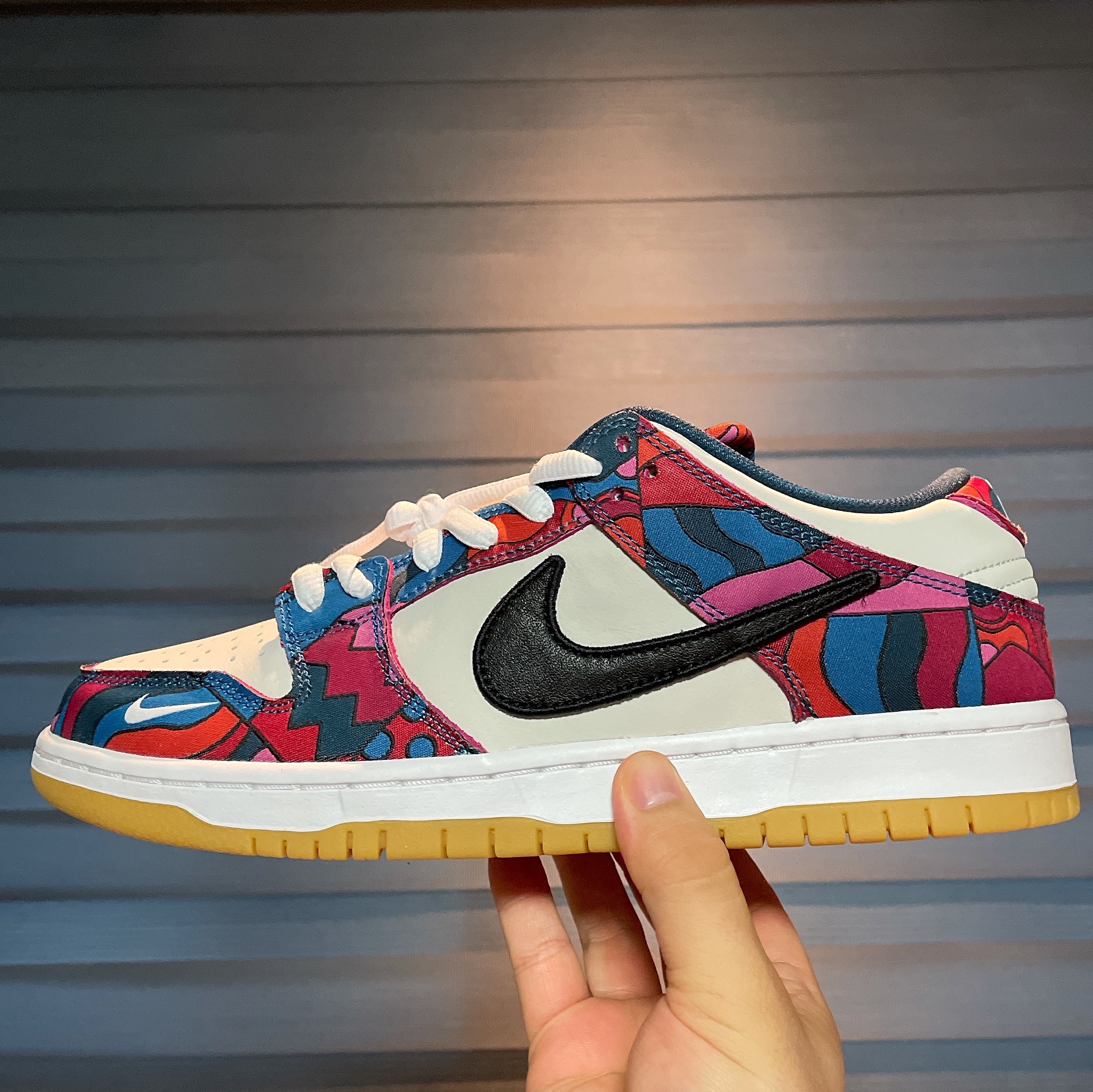 Nike x Parra SB Dunk Low Pro Abstract Art 착용 스타일 - 2