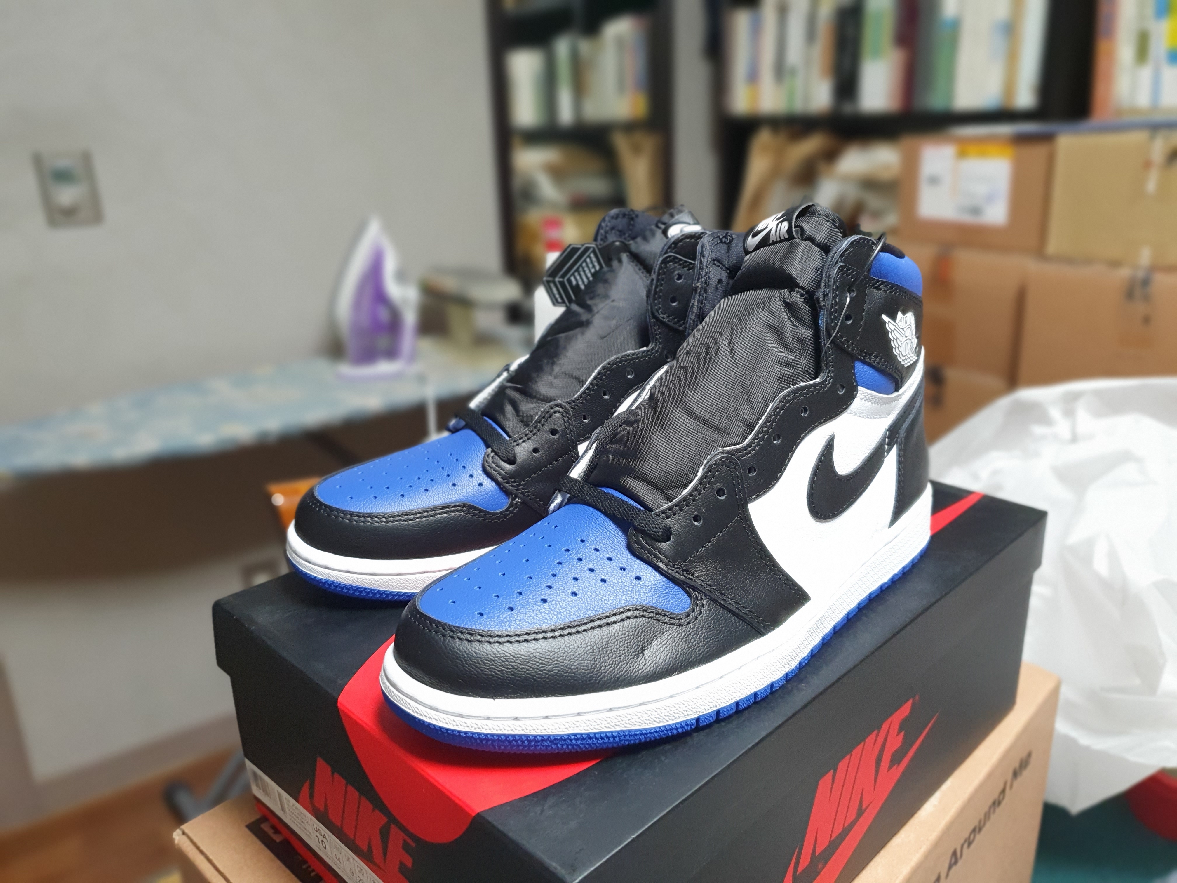 Jordan 1 Retro High OG Royal Toe 착용 스타일 - 1