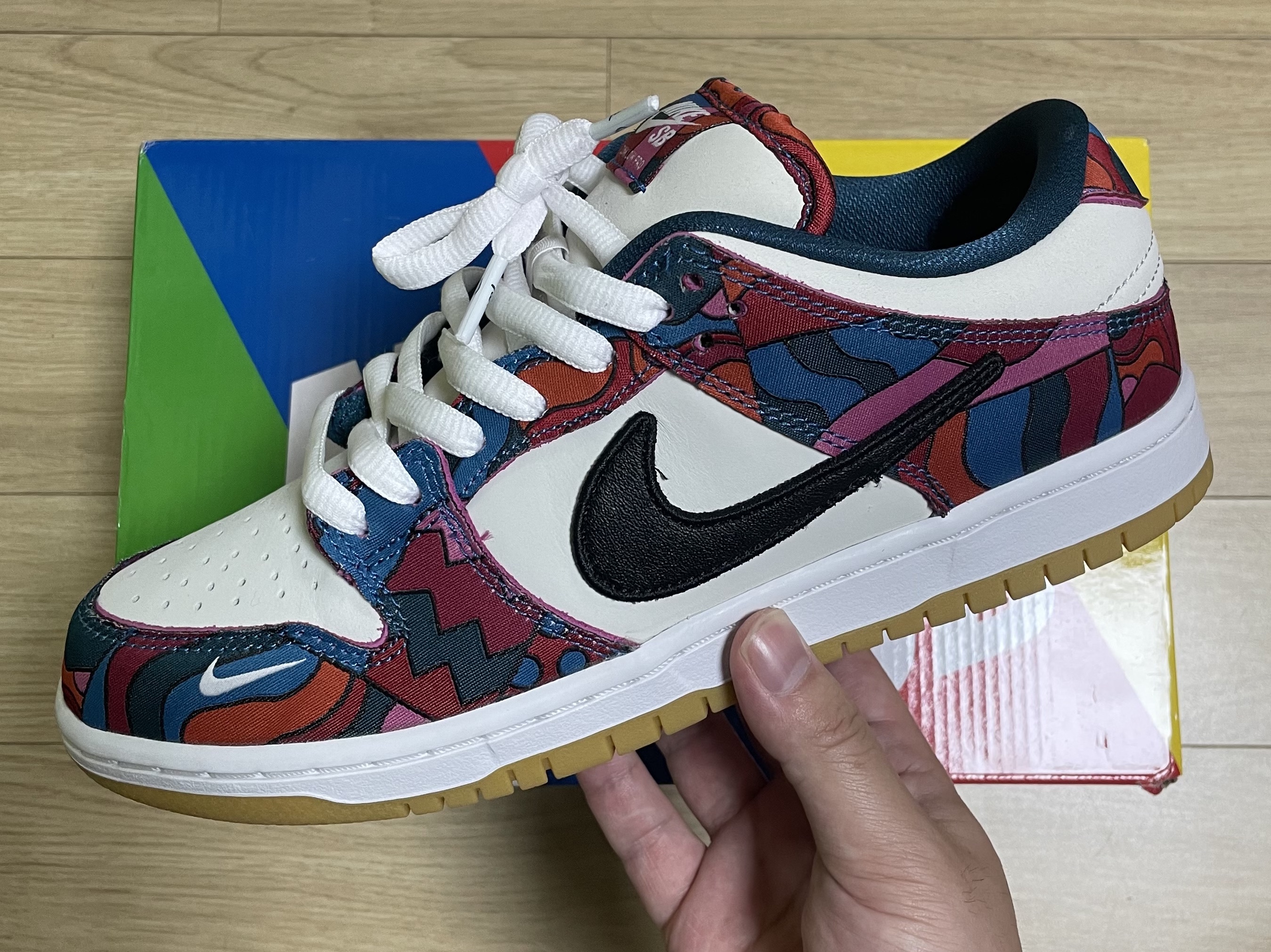 Nike x Parra SB Dunk Low Pro Abstract Art 착용 스타일