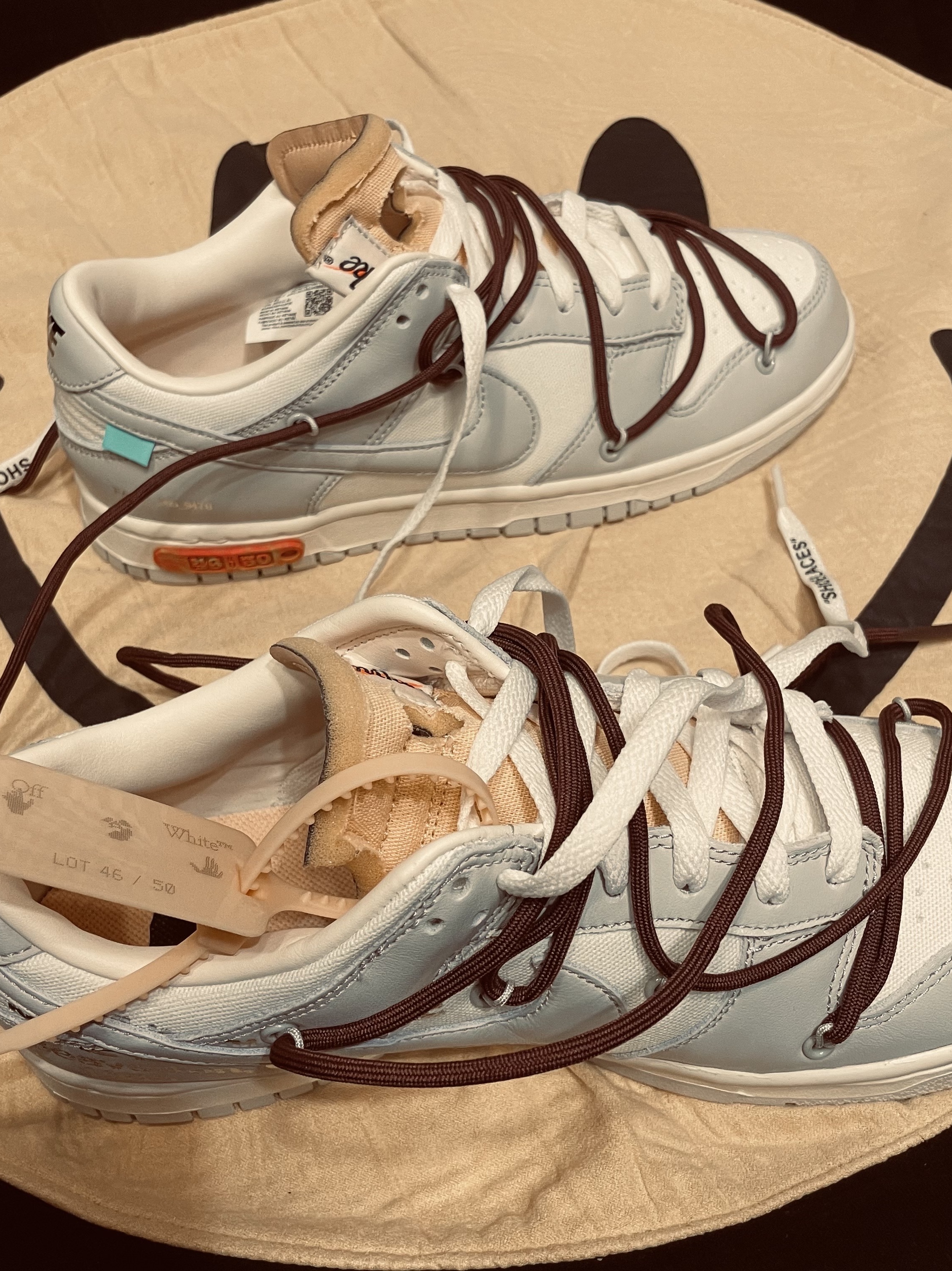 Nike x Off-White Dunk Low The 50 - Lot 46 착용 스타일 - 2