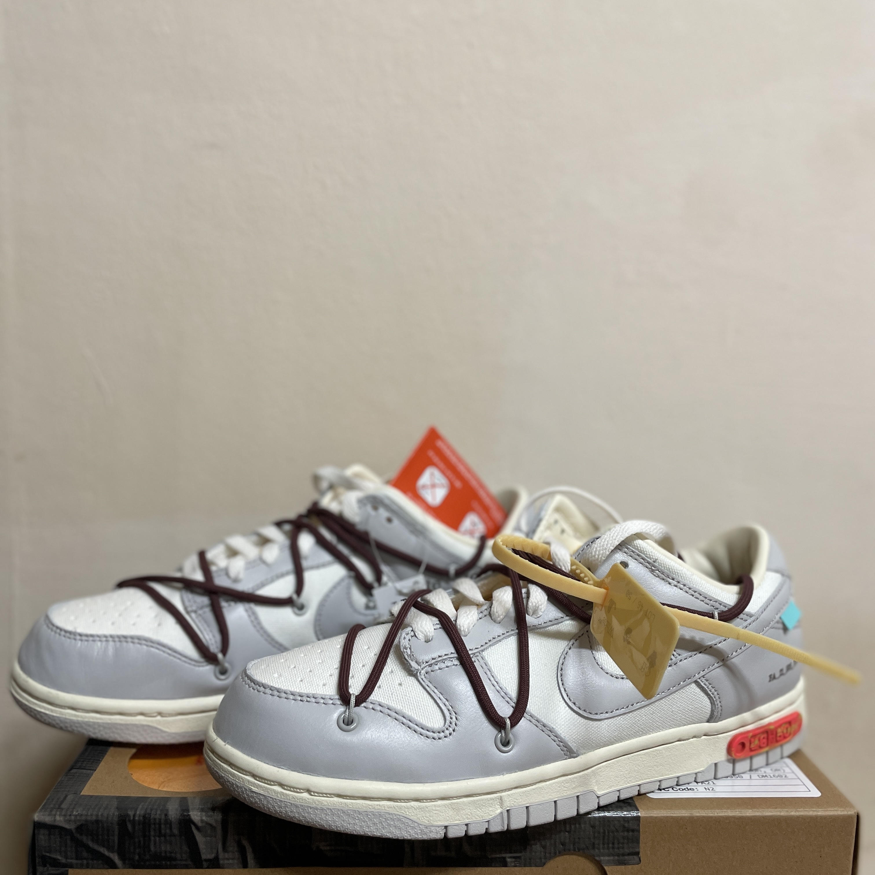 Nike x Off-White Dunk Low The 50 - Lot 46 착용 스타일 - 2