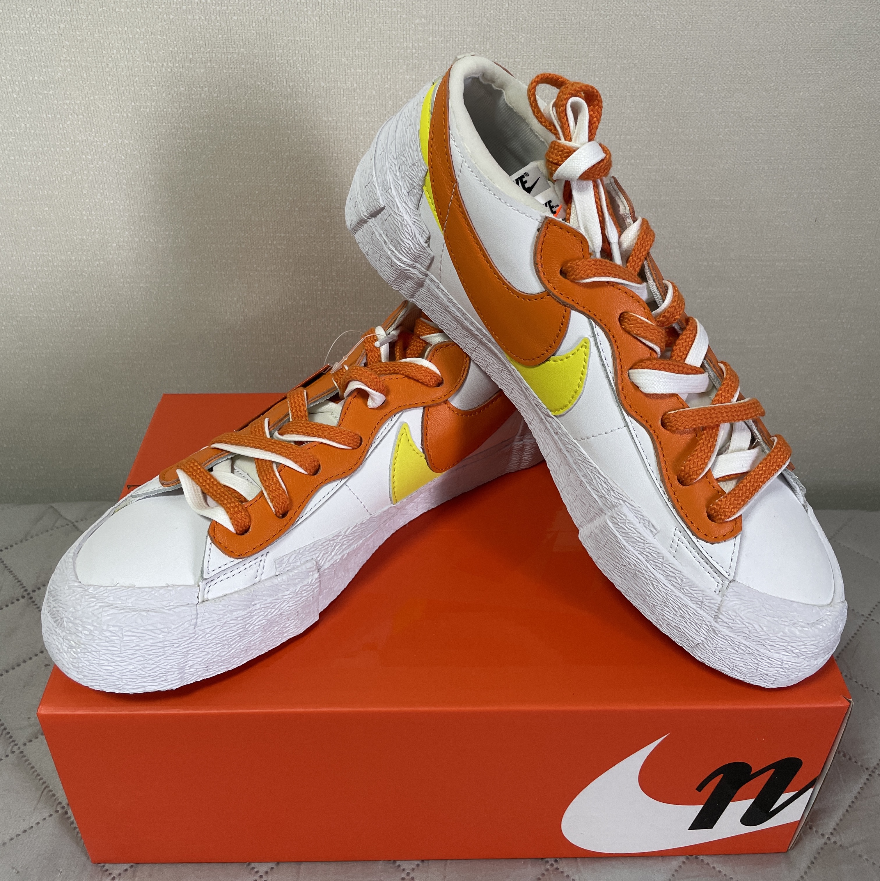 Nike x Sacai Blazer Low Magma Orange 착용 스타일