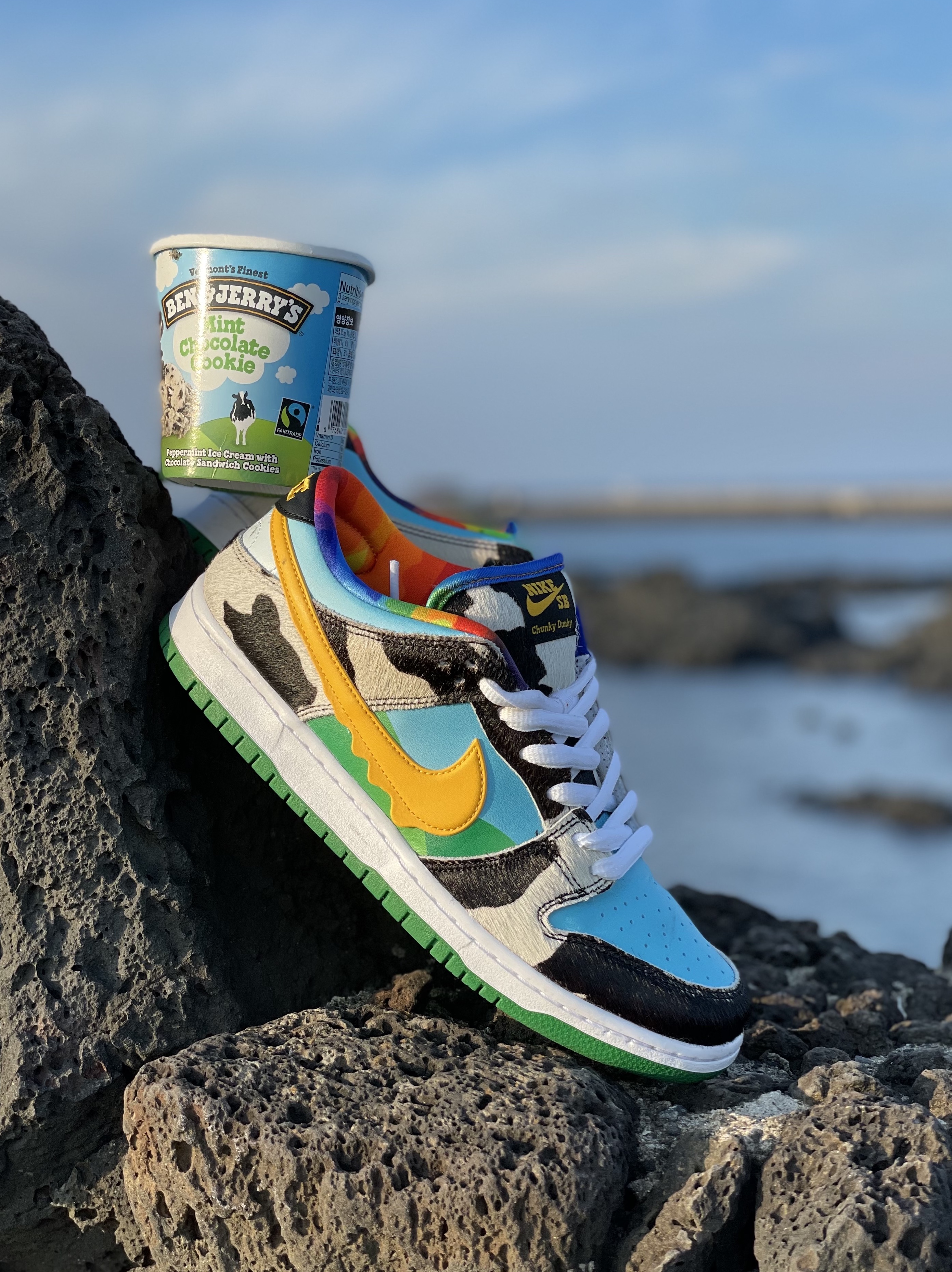 Nike x Ben & Jerry's SB Dunk Low Chunky Dunky 착용 스타일