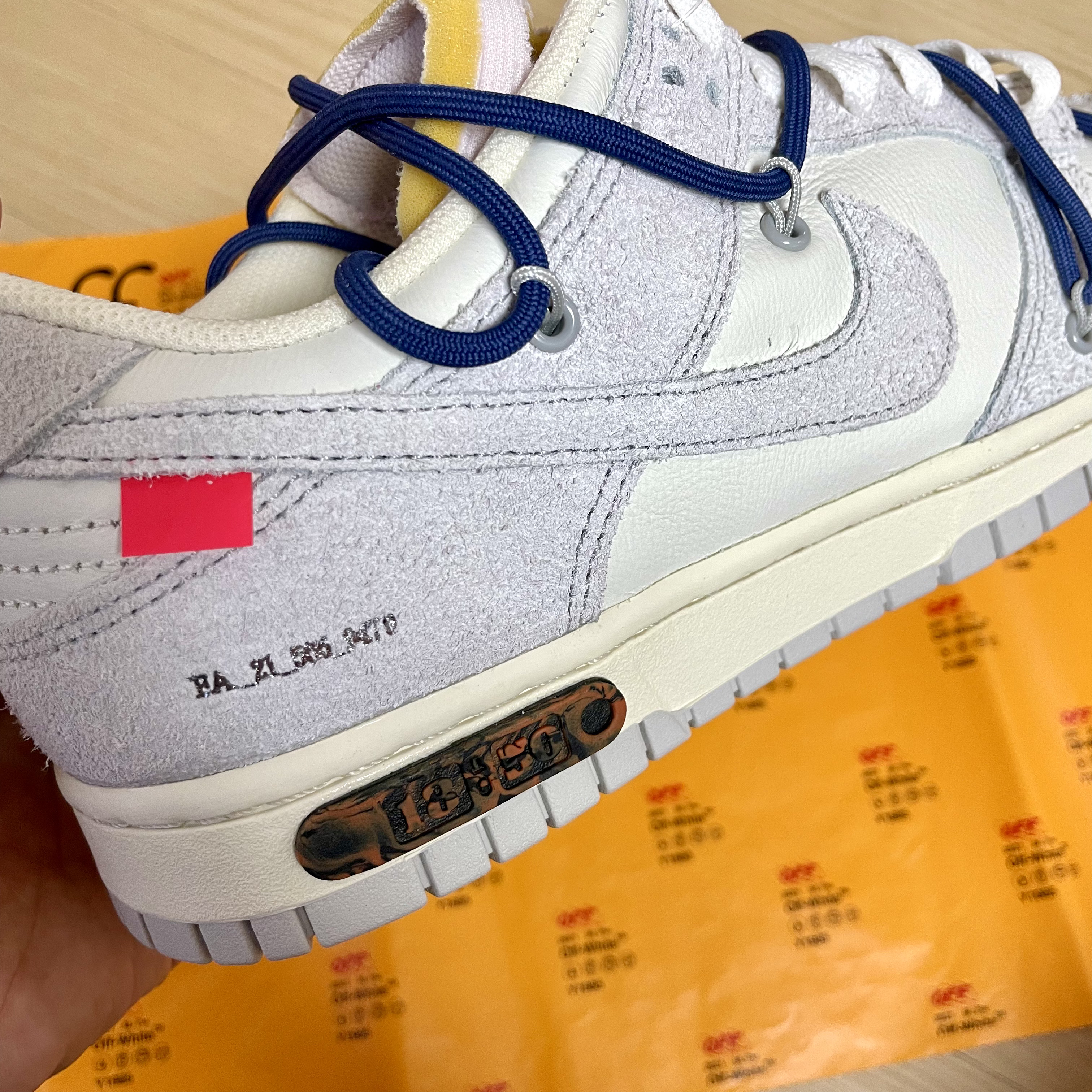 Nike x Off-White Dunk Low The 50 - Lot 18 착용 스타일 - 1