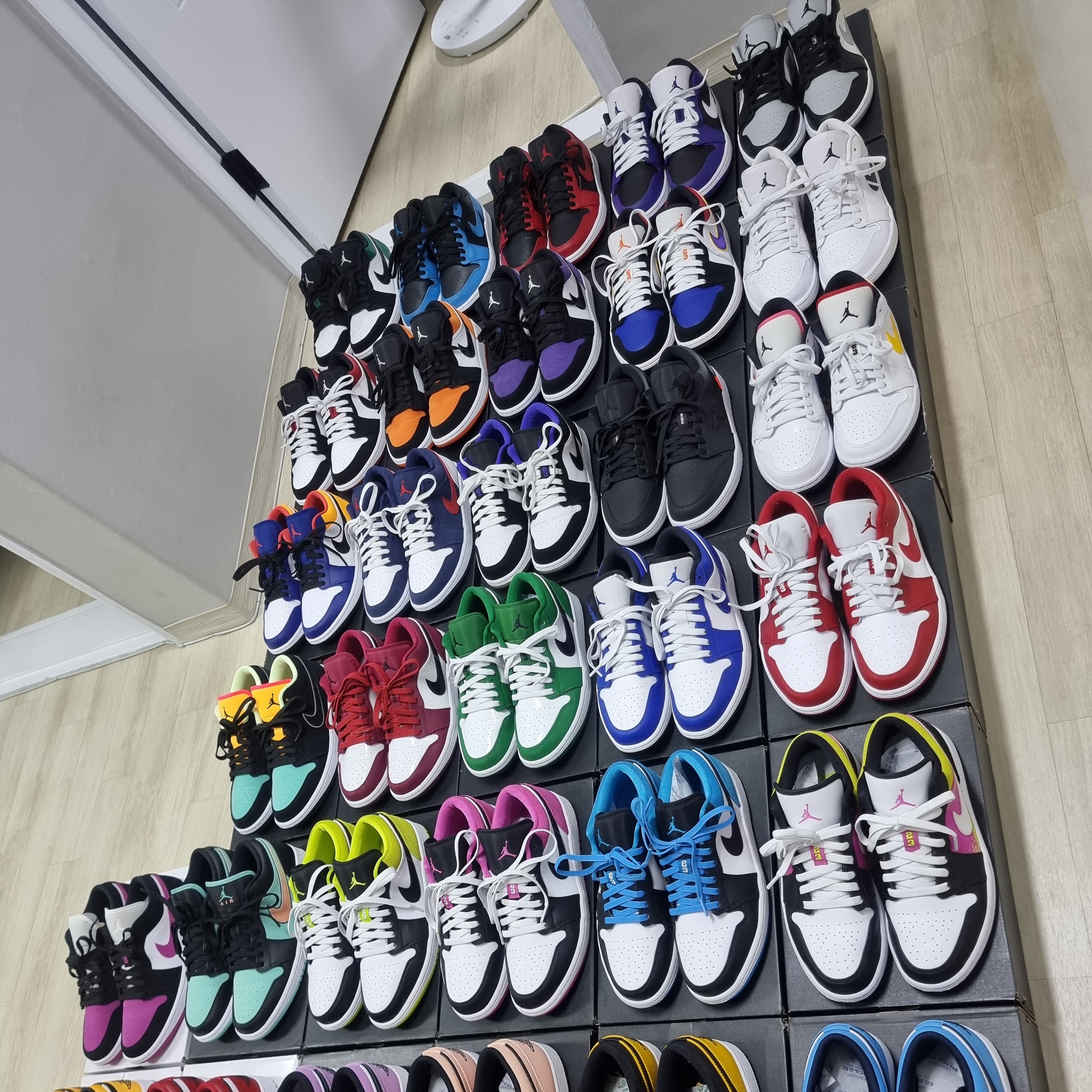 Jordan 1 Low Black Toe, Jordan 1 Low Shattered Backboard 착용 스타일 - 3