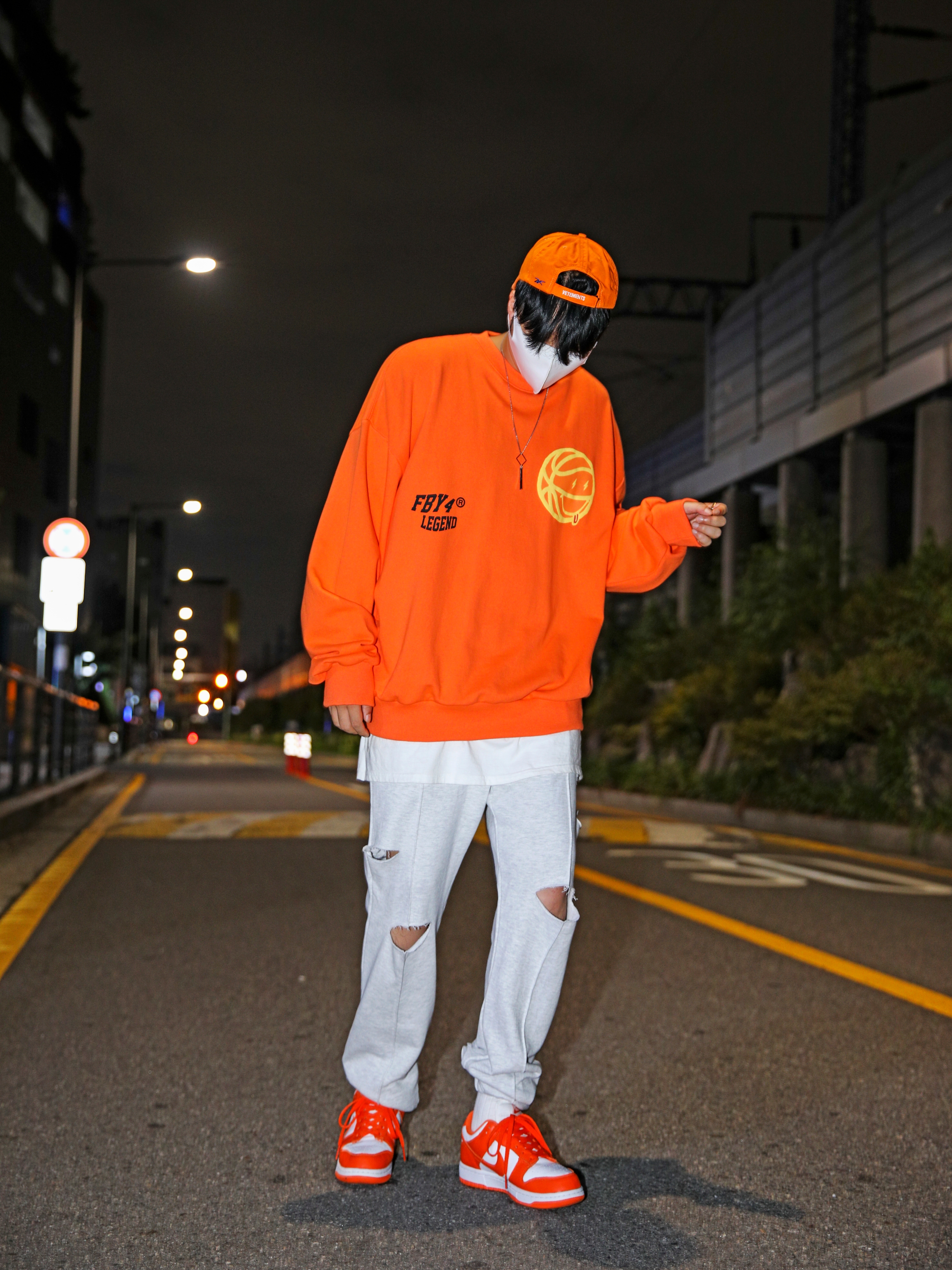 Nike Dunk Low SP Syracuse 2020 착용 스타일