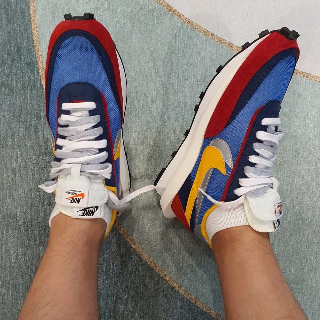 Nike x Sacai LDWaffle Blue Multi 착용 스타일