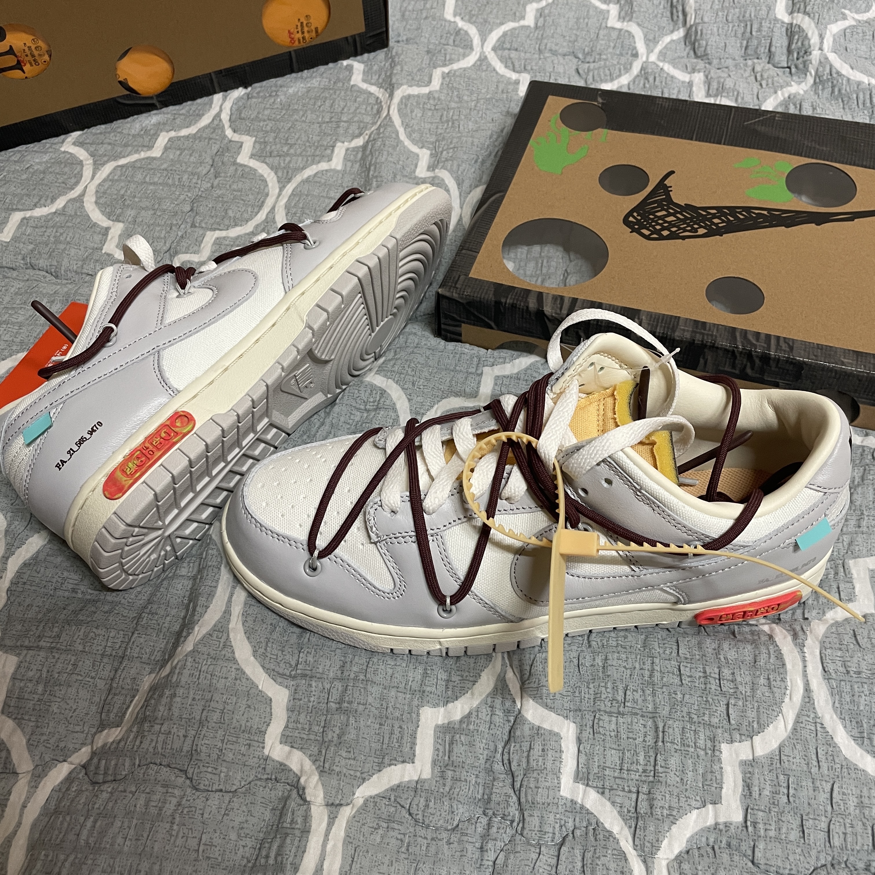 Nike x Off-White Dunk Low The 50 - Lot 46 착용 스타일 - 1