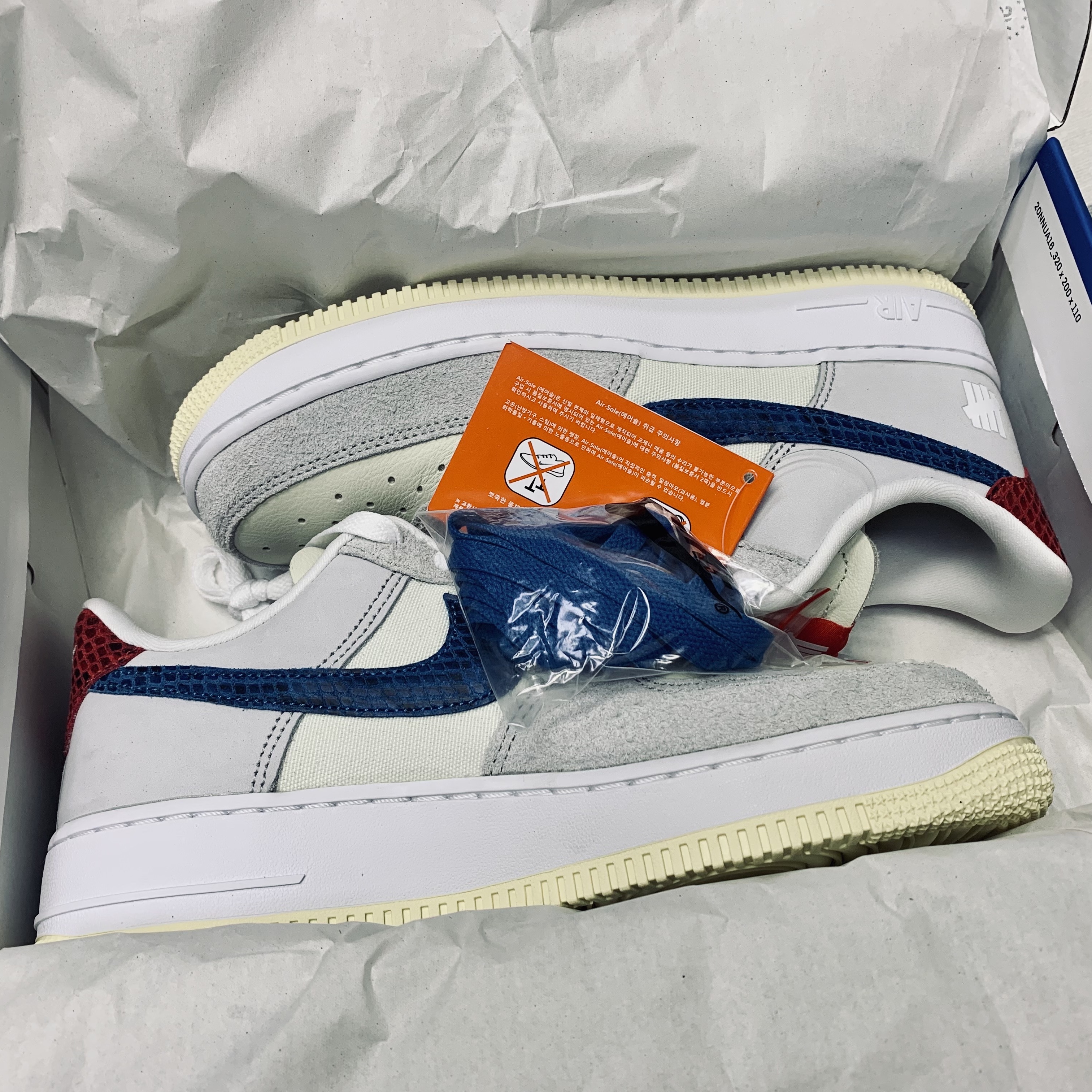 Nike x Undefeated Air Force 1 Low SP 5 On It 착용 스타일 - 5