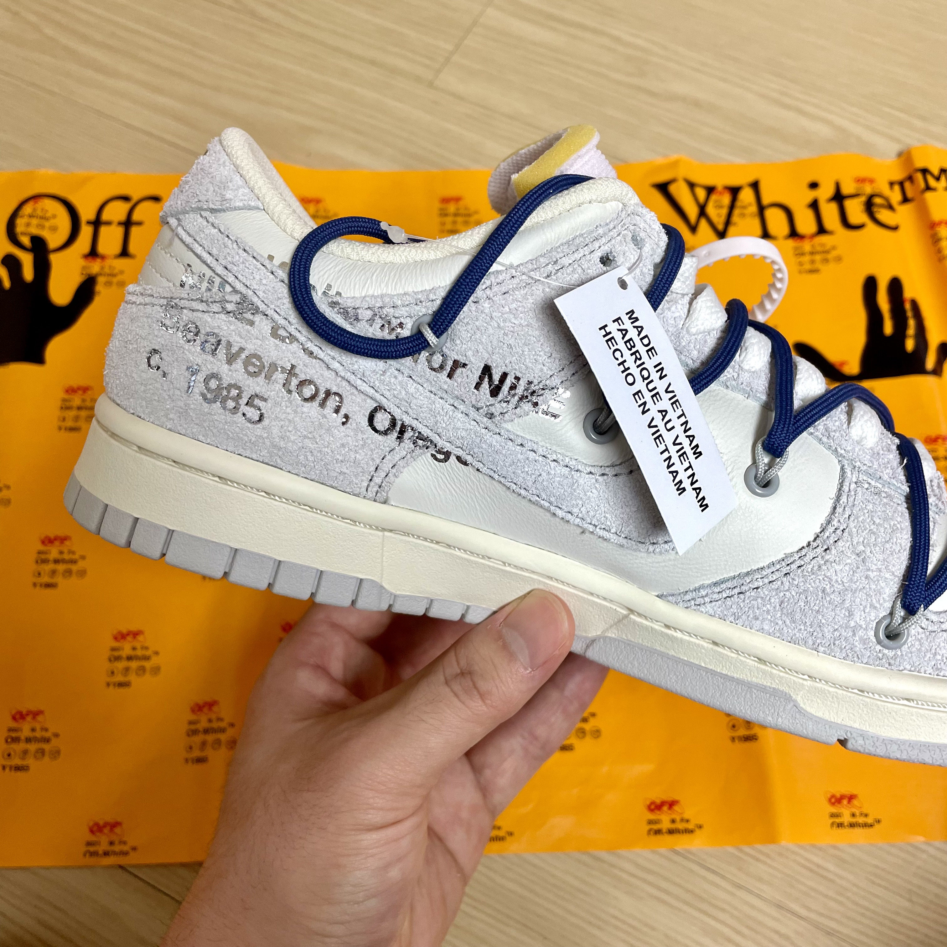 Nike x Off-White Dunk Low The 50 - Lot 18 착용 스타일 - 4