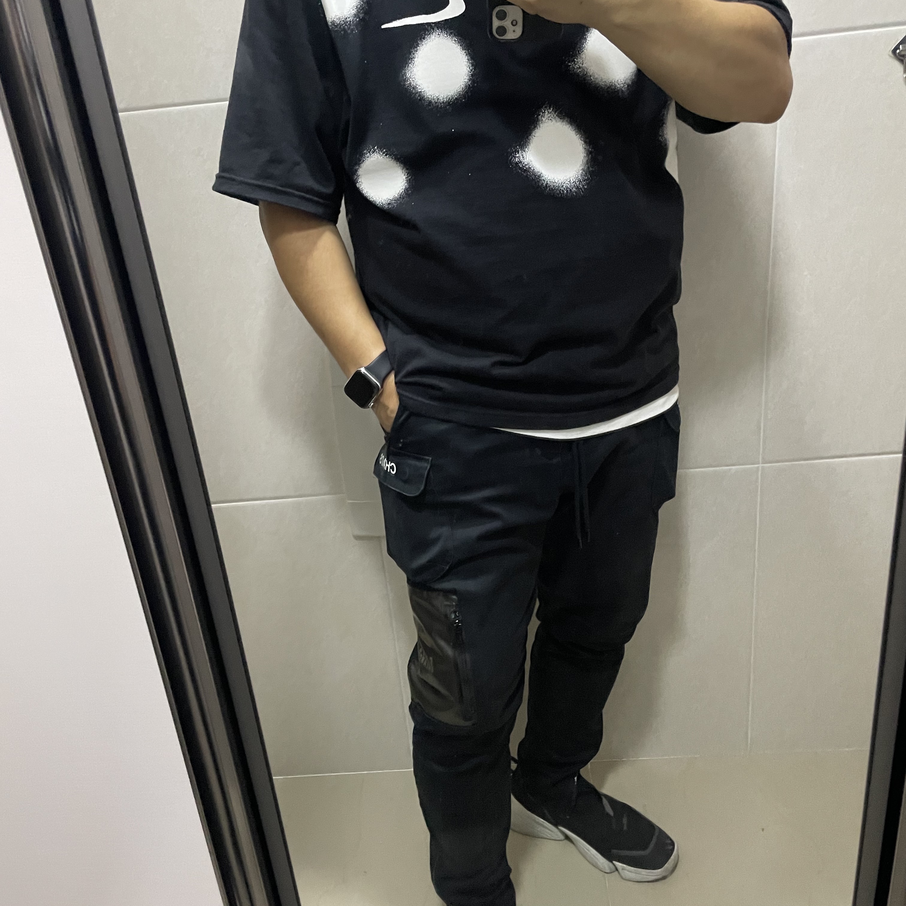 Nike x Off-White NRG Short Sleeve T-Shirt Black 착용 스타일