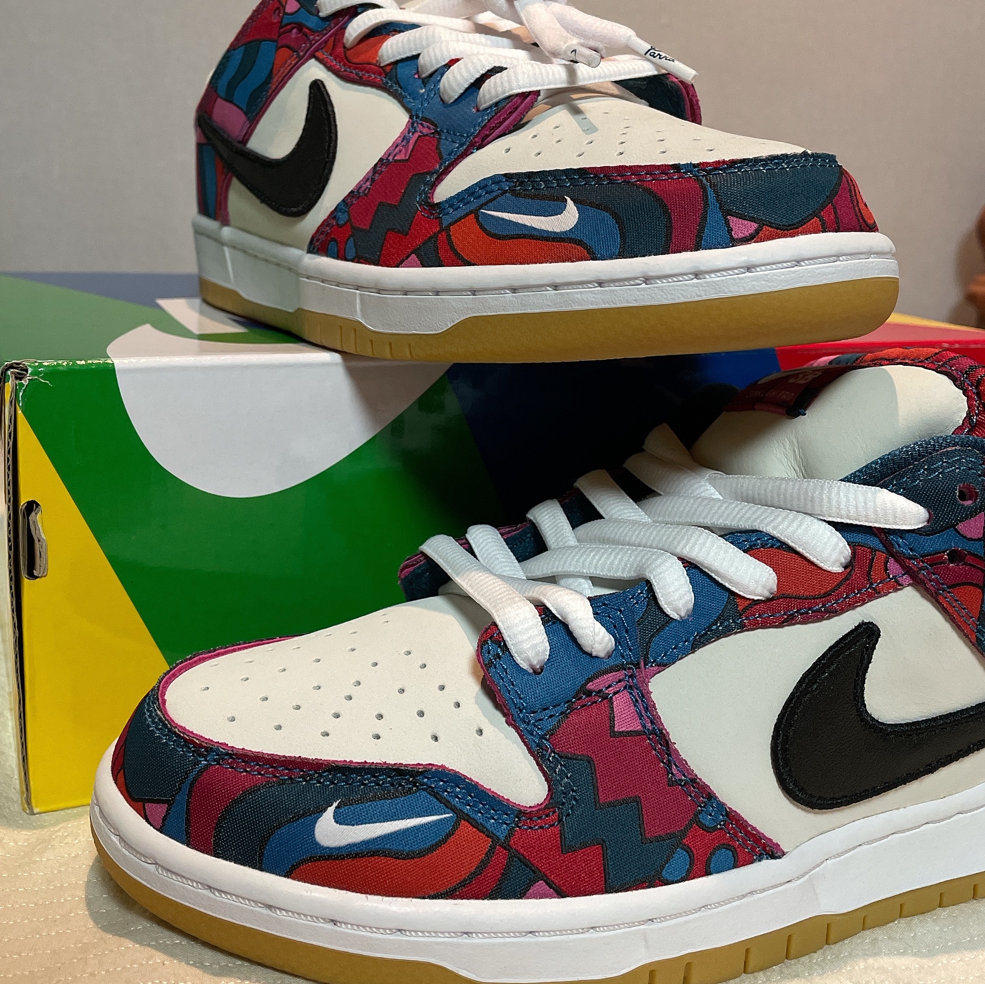 Nike x Parra SB Dunk Low Pro Abstract Art 착용 스타일 - 4