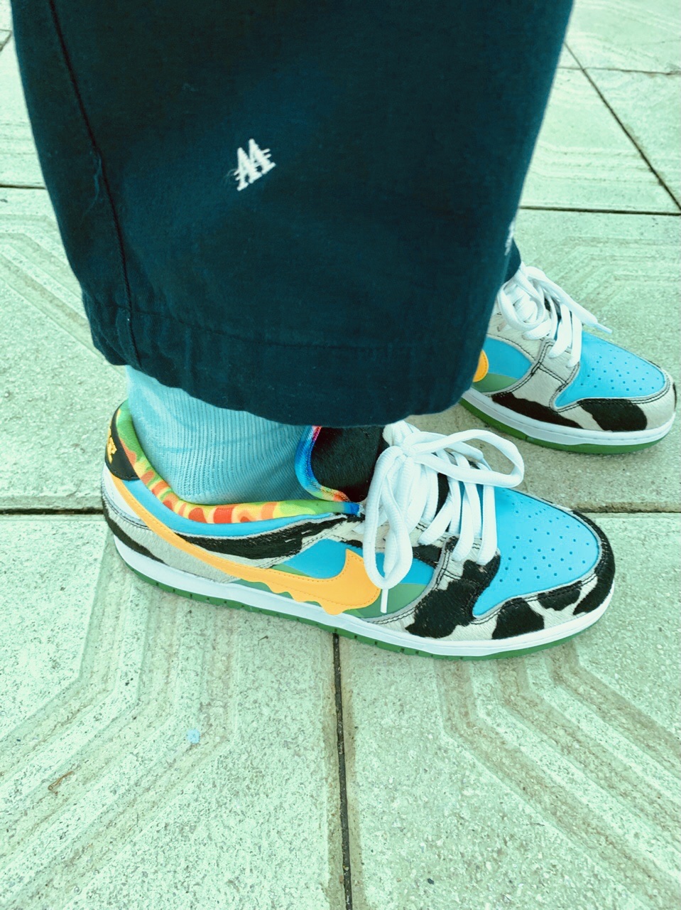 Nike x Ben & Jerry's SB Dunk Low Chunky Dunky 착용 스타일 - 4