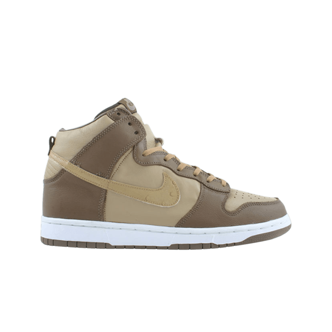 302763-221 Nike x Stussy Dunk High Plus B Medium Brown British Khaki - 대표 이미지 #1
