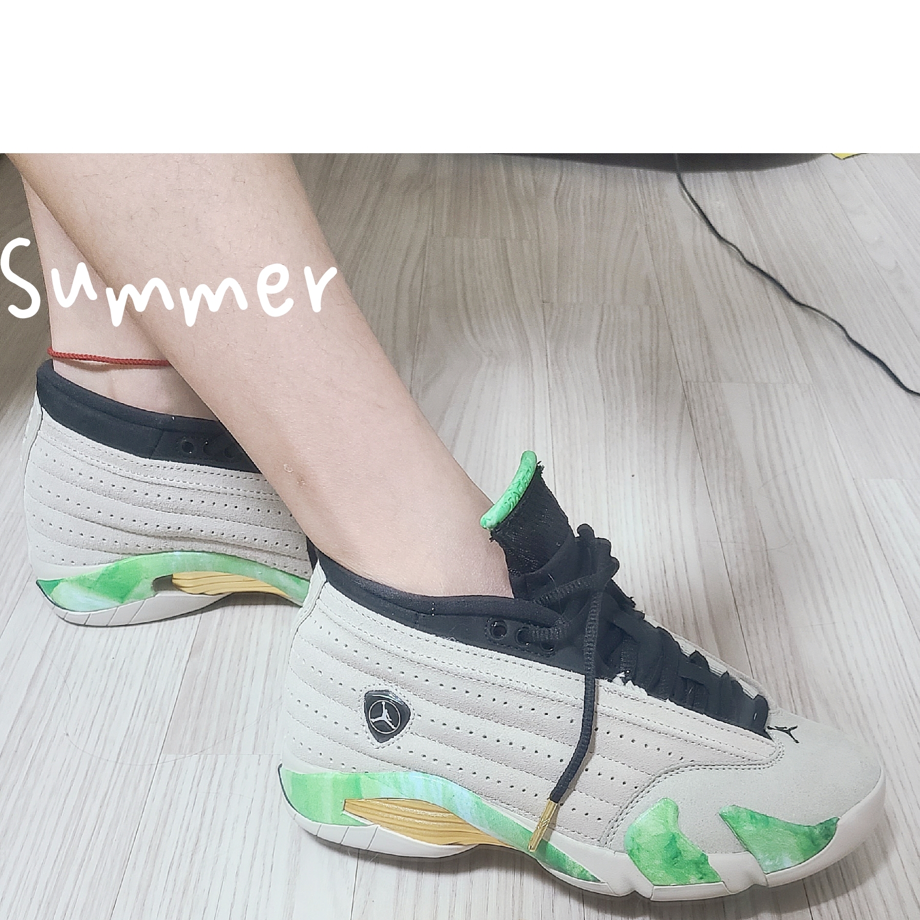 (W) Jordan 14 x Aleali May Retro Low SP Fortune 착용 스타일