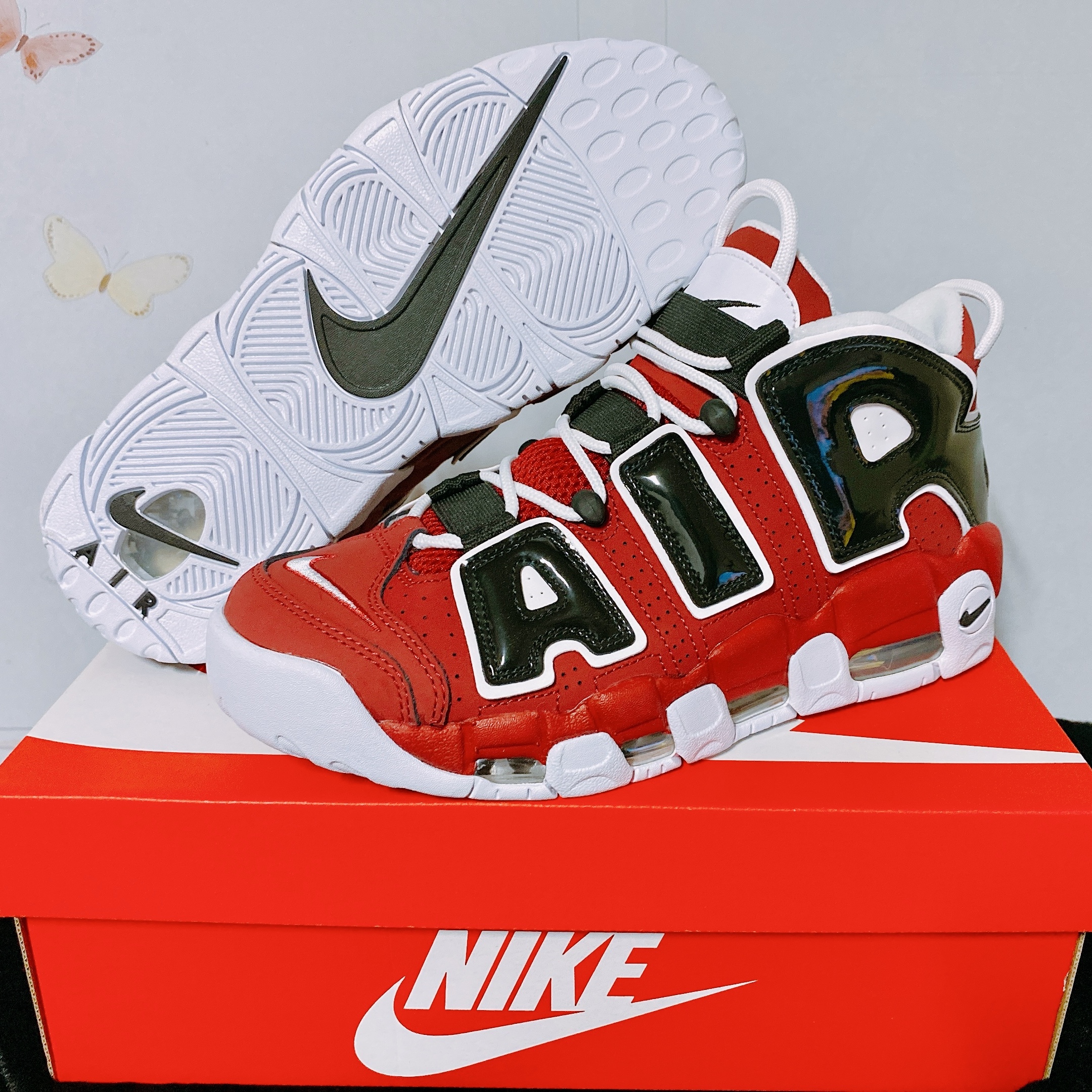 Nike Air More Uptempo 96 Bulls 2021 착용 스타일 - 1