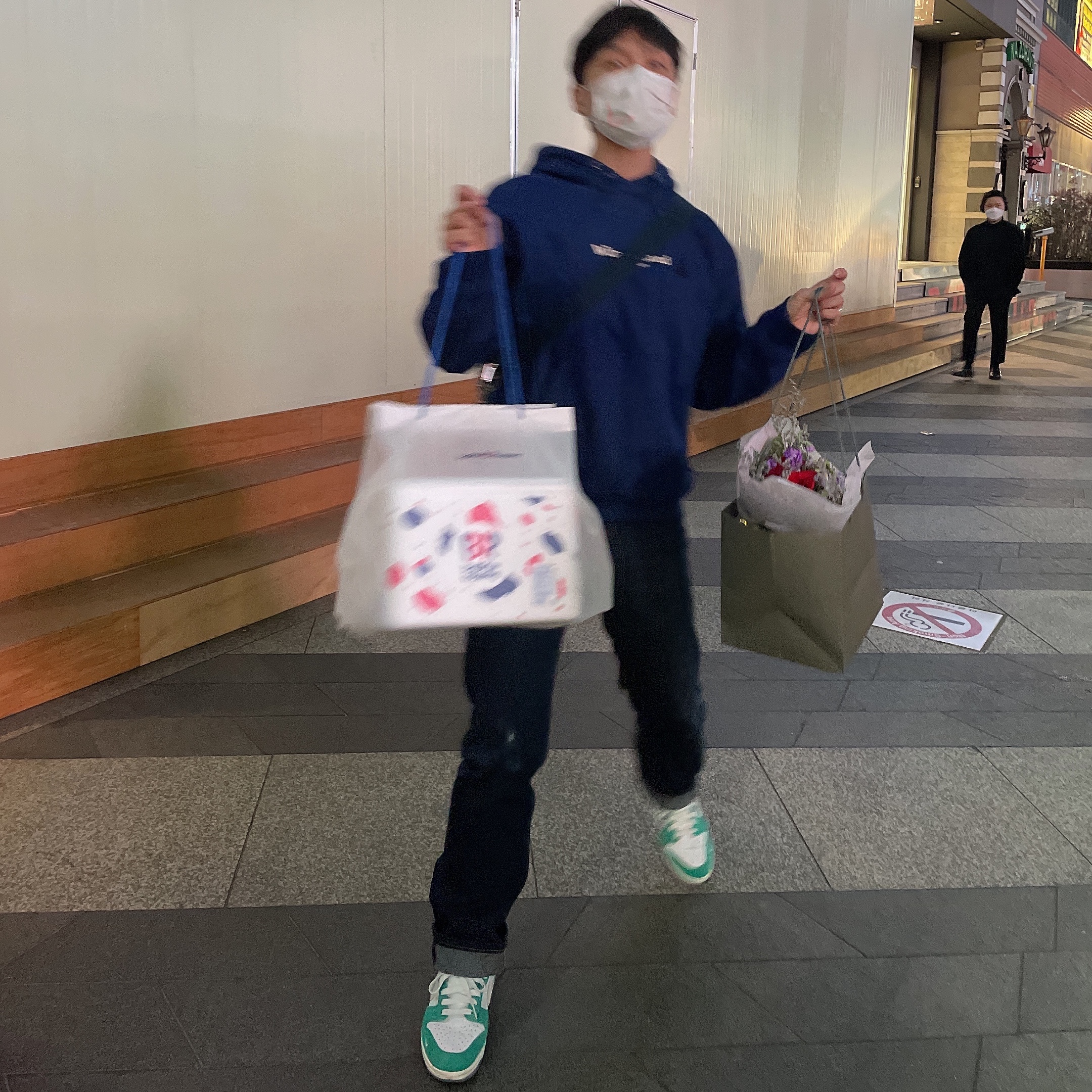 Nike NRG ACG Hoodie Wizard Blue Void - Asia, Nike x Kasina Dunk Low Road Sign - Kasina Exclusive 착용 스타일