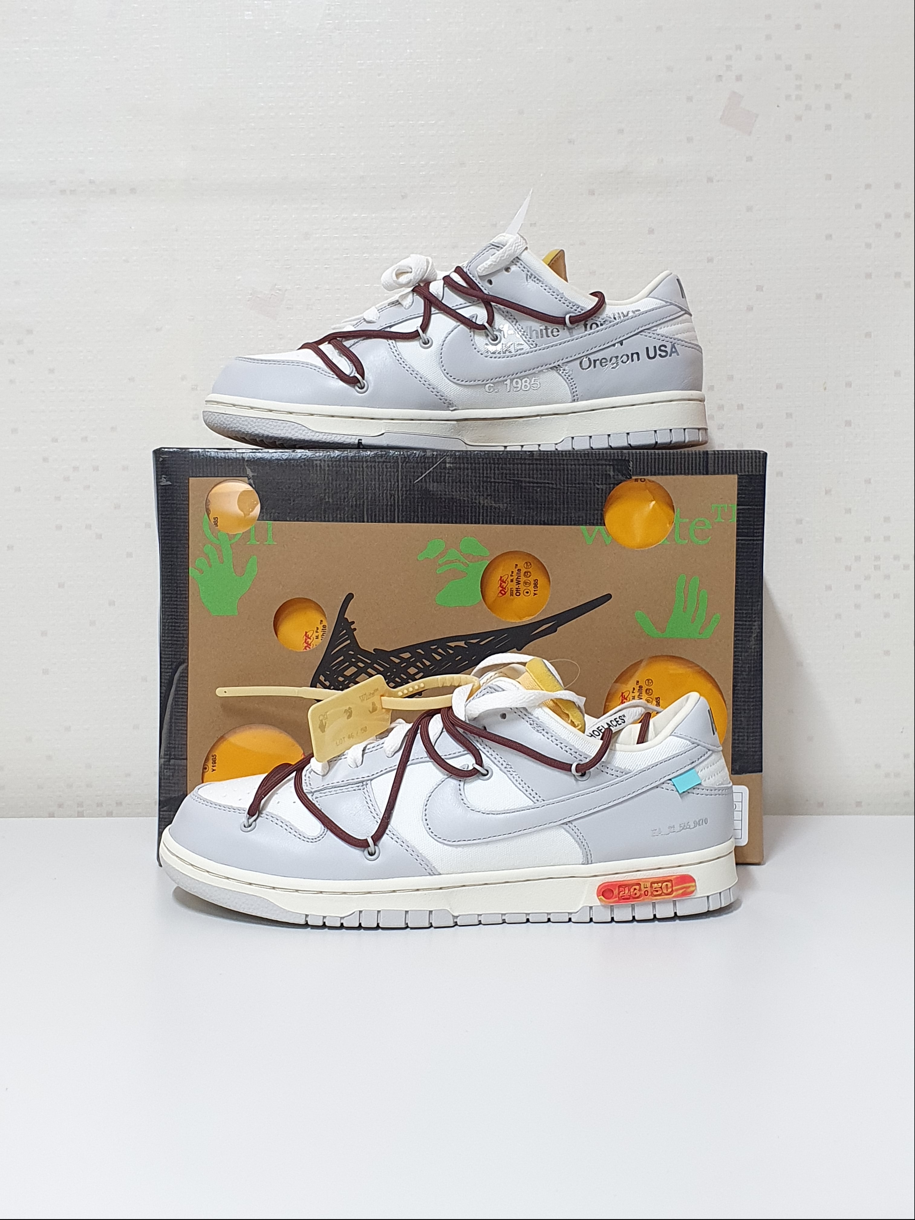 Nike x Off-White Dunk Low The 50 - Lot 46 착용 스타일 - 2