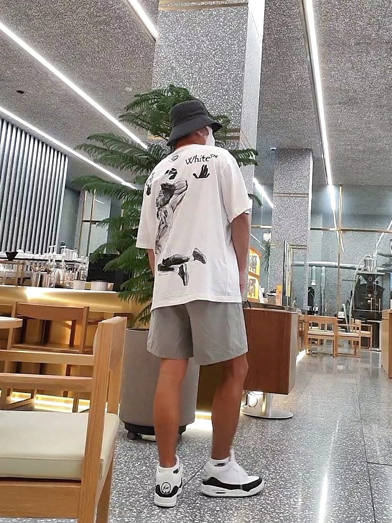 Jordan x Off-White S/S T-Shirt White - Asia, Jordan 3 x Fragment Retro SP White Black 착용 스타일