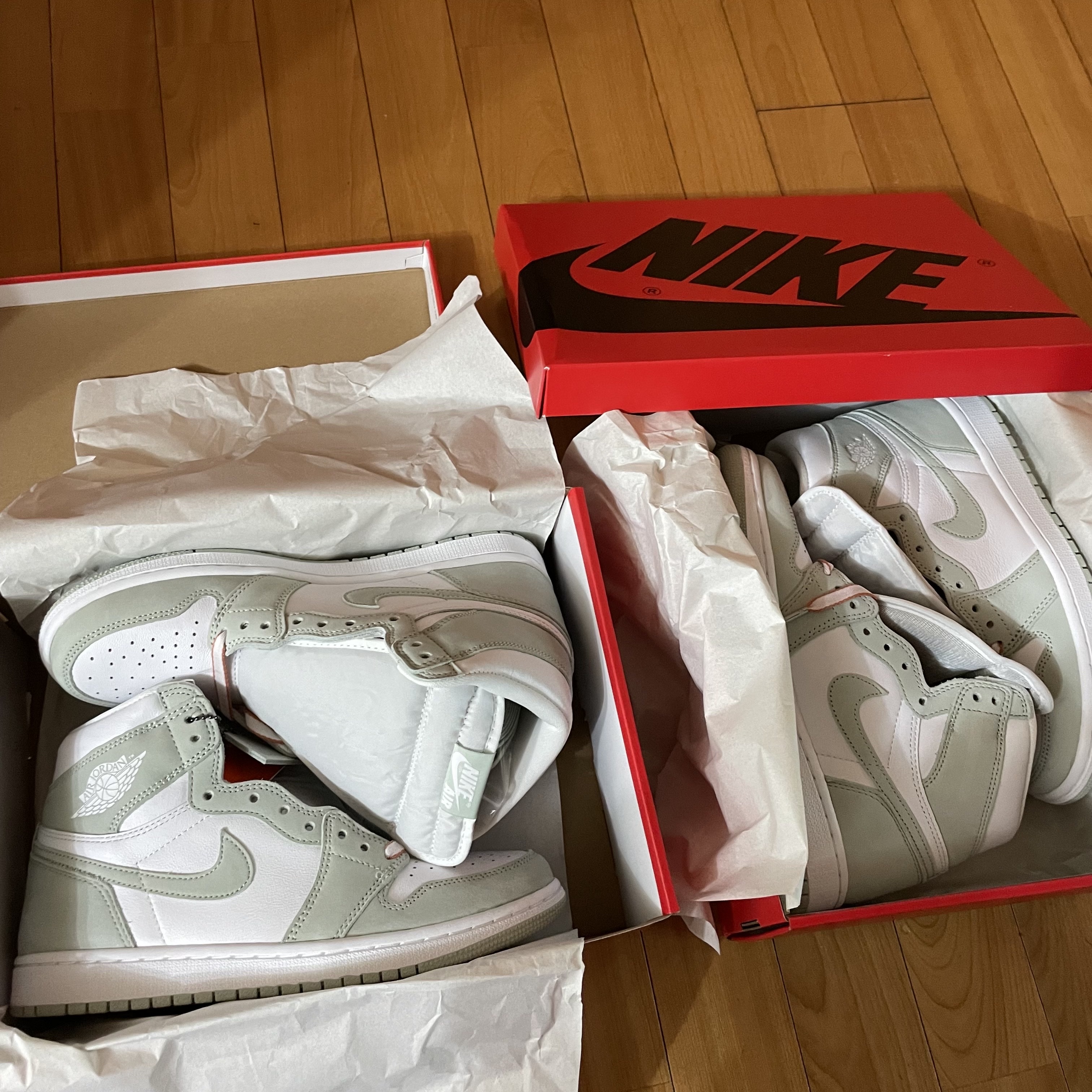 (W) Jordan 1 Retro High OG Seafoam 착용 스타일 - 1