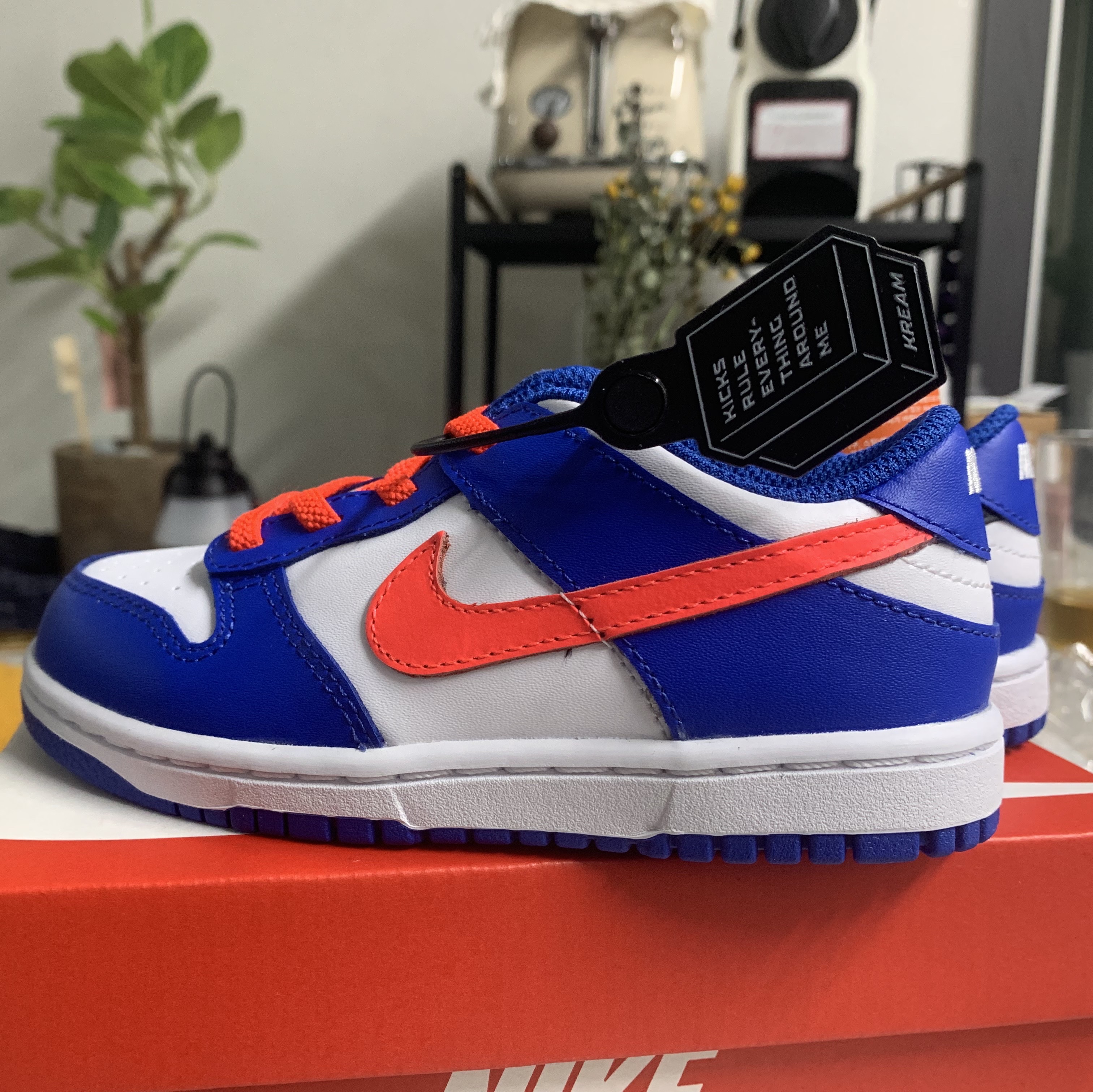(TD) Nike Dunk Low Bright Crimson Game Royal 착용 스타일 - 2