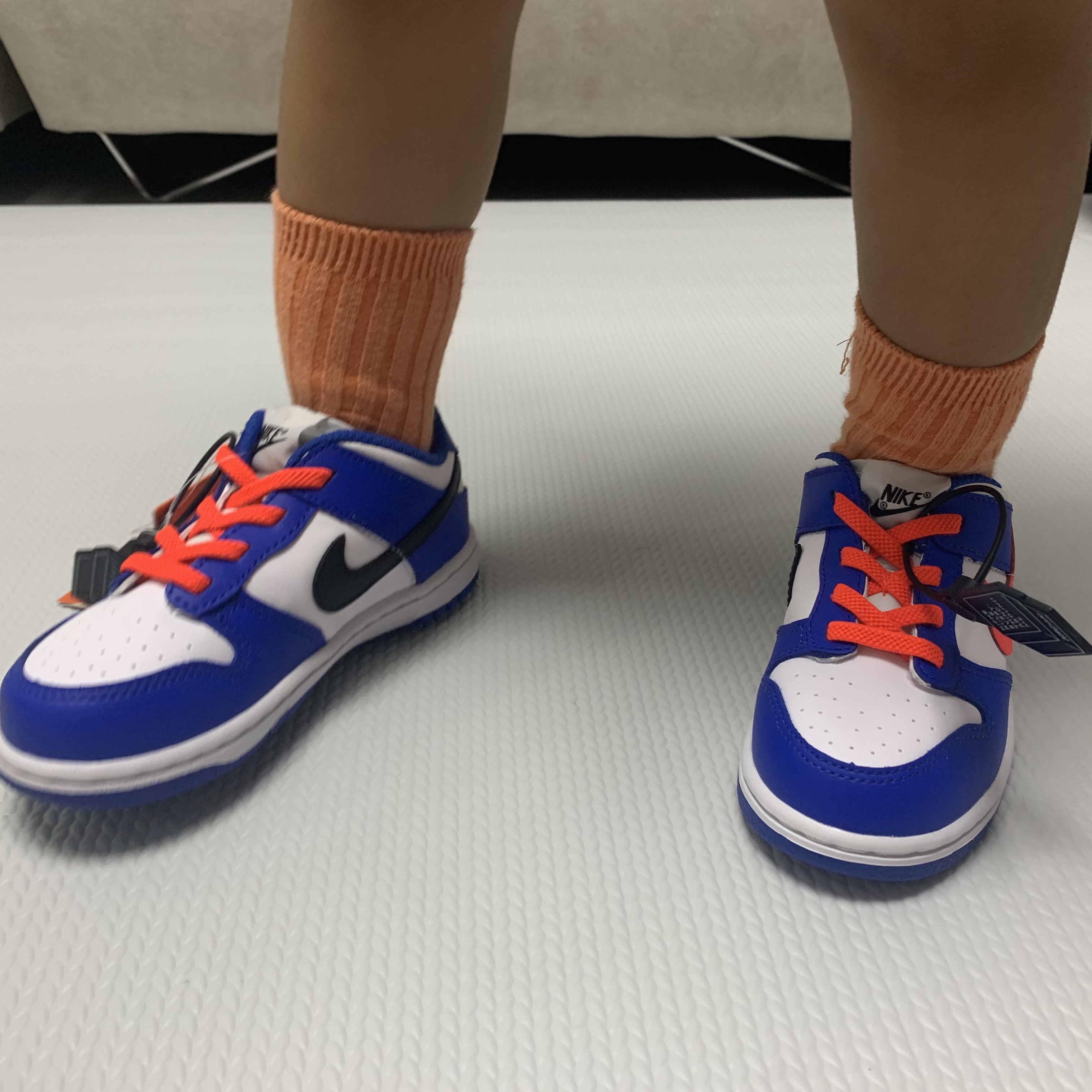 (TD) Nike Dunk Low Bright Crimson Game Royal 착용 스타일 - 4