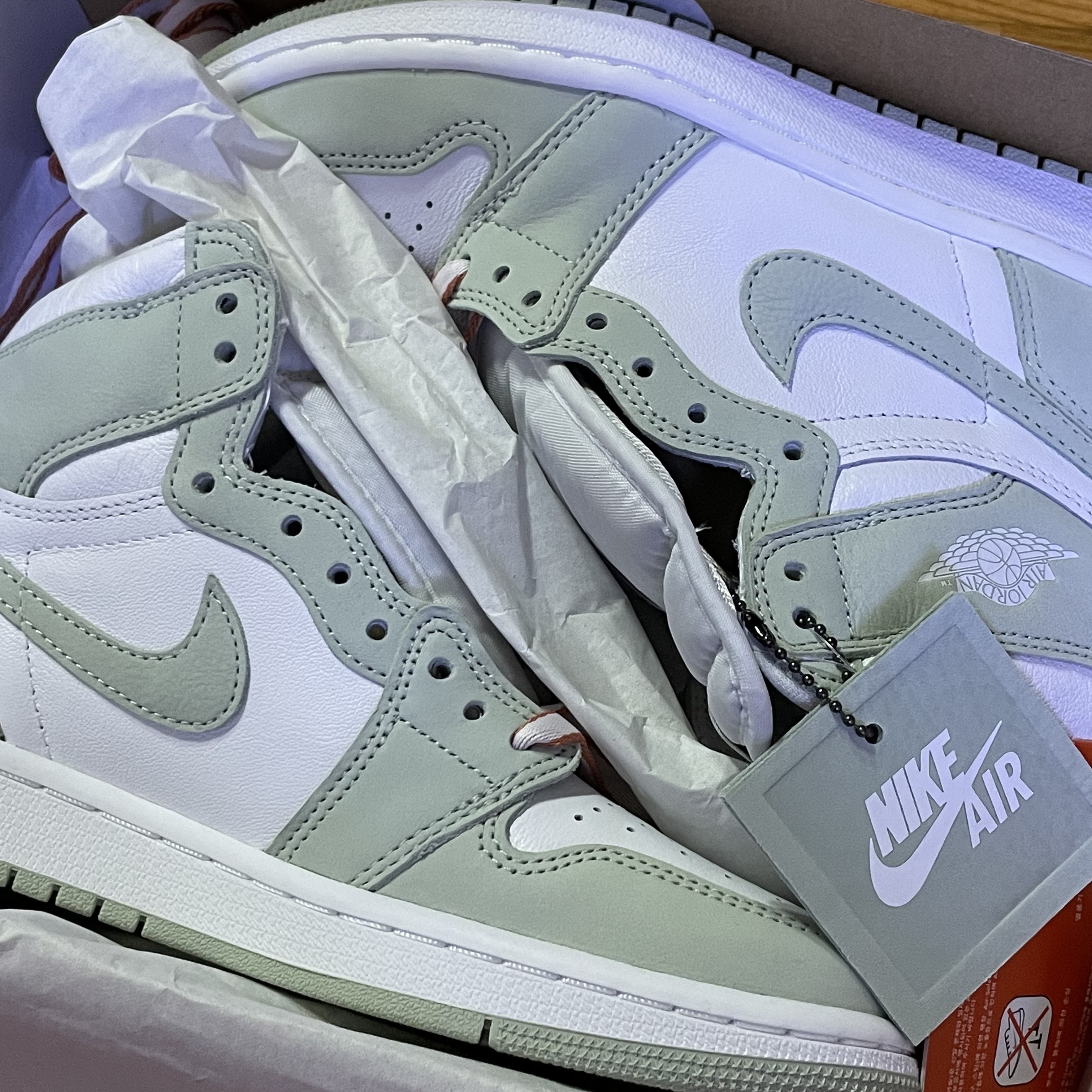 (W) Jordan 1 Retro High OG Seafoam 착용 스타일