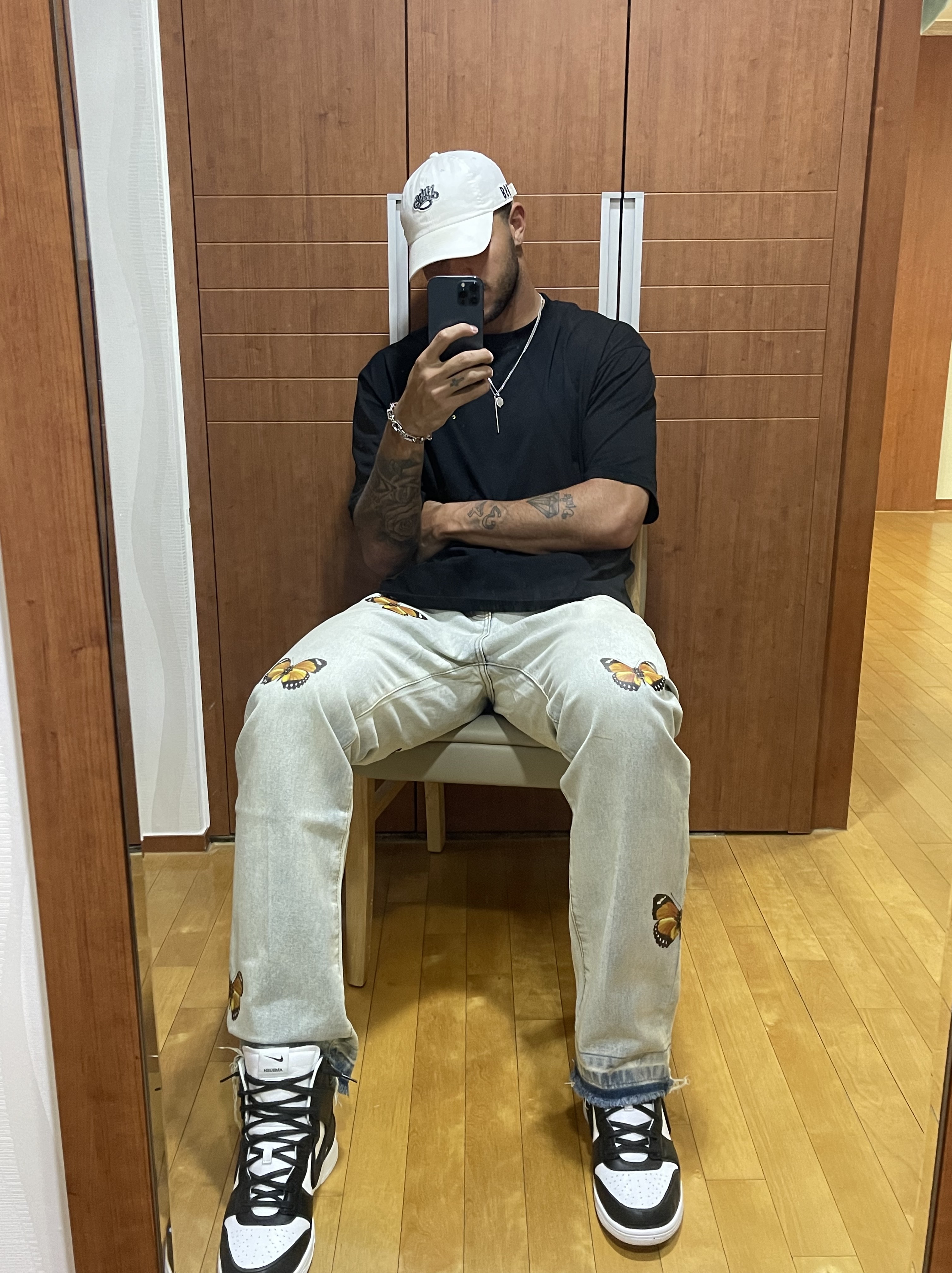 Nike x Ambush Dunk High Black 착용 스타일