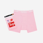 Supreme Hanes Boxer Briefs Pink (2 Pack)