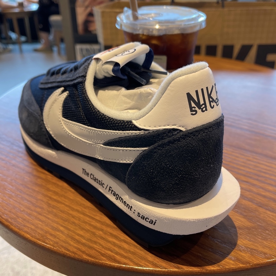 Nike x Sacai x Fragment LDWaffle Blackened Blue 착용 스타일