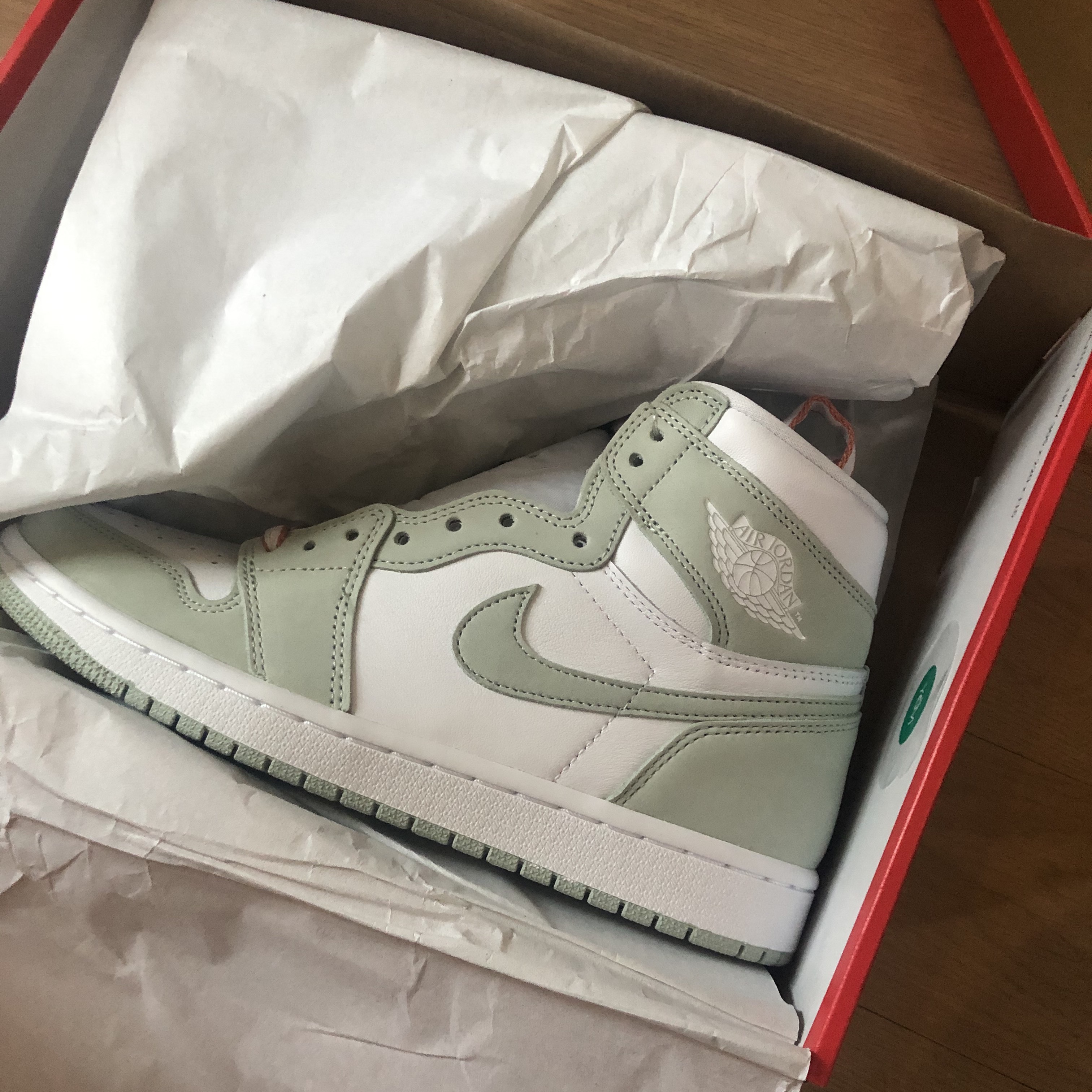 (W) Jordan 1 Retro High OG Seafoam 착용 스타일