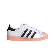 (W) Adidas Superstar White Black Haze Coral