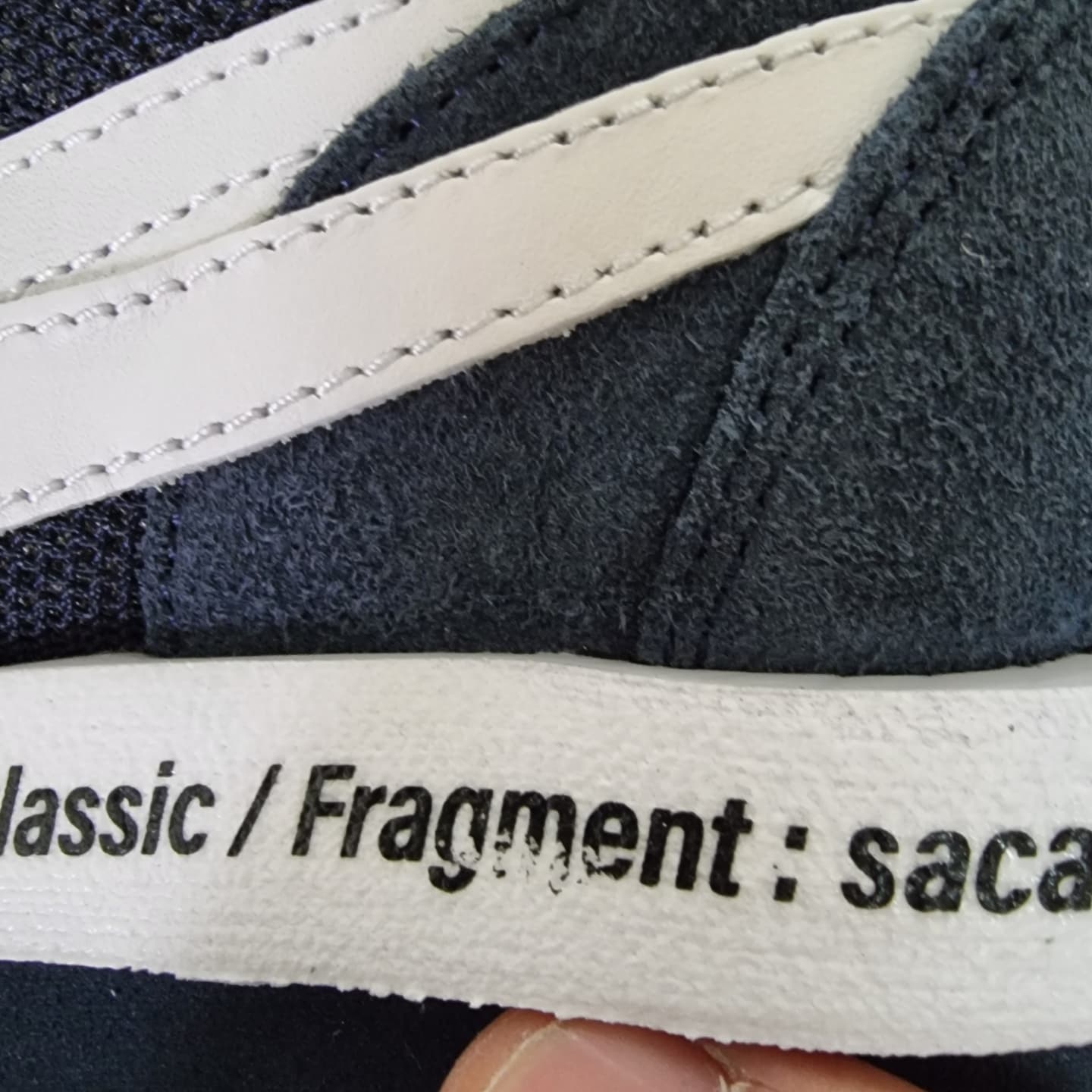 Nike x Sacai x Fragment LDWaffle Blackened Blue, Nike x Sacai Blazer Low Classic Green 착용 스타일 - 2